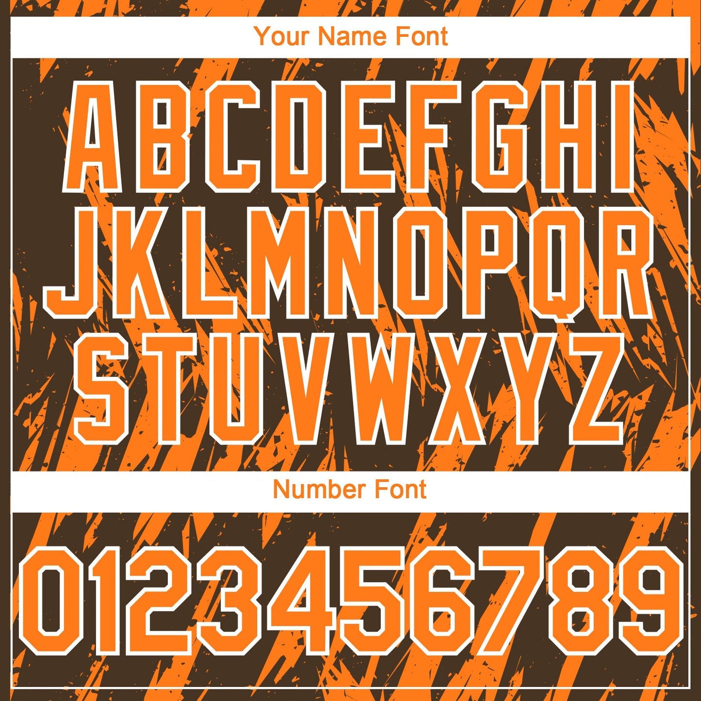 Custom Brown Bay Orange-White Splatter Torn Sharp Brush Stroke Authentic Baseball Jersey baseball jersey product view 5