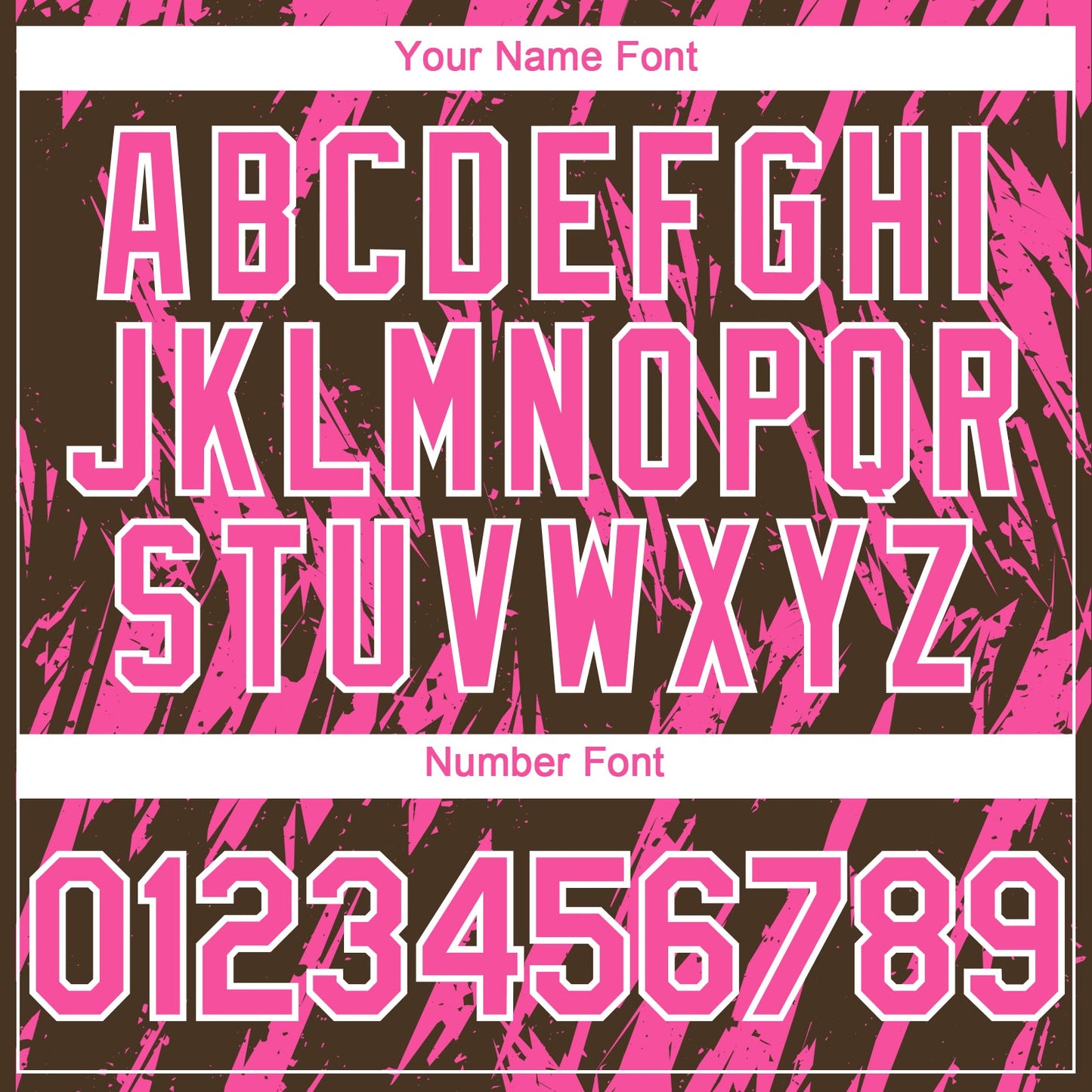 Custom Brown Pink-White Splatter Torn Sharp Brush Stroke Authentic Baseball Jersey baseball jersey product view 5
