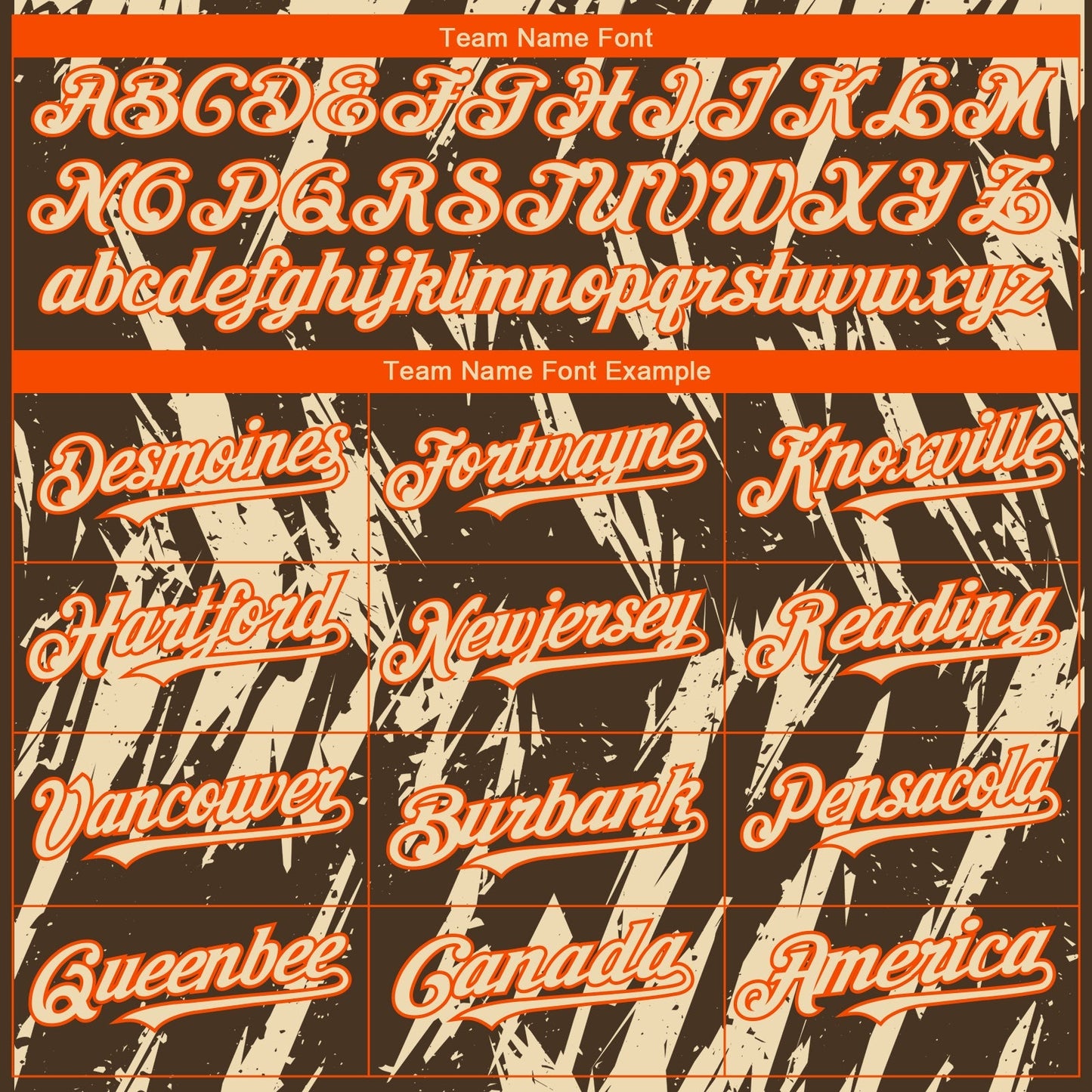 Custom Brown Cream-Orange Splatter Torn Sharp Brush Stroke Authentic Baseball Jersey baseball jersey product view 4