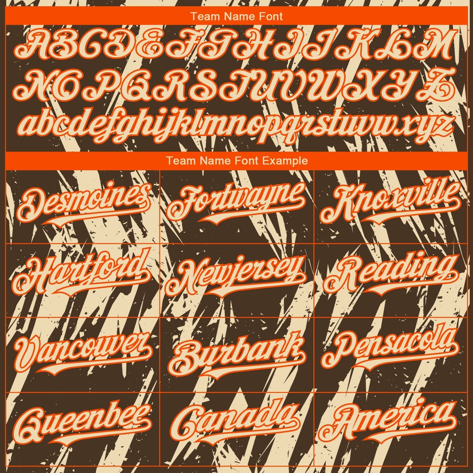 Custom Brown Cream-Orange Splatter Torn Sharp Brush Stroke Authentic Baseball Jersey baseball jersey product view 4