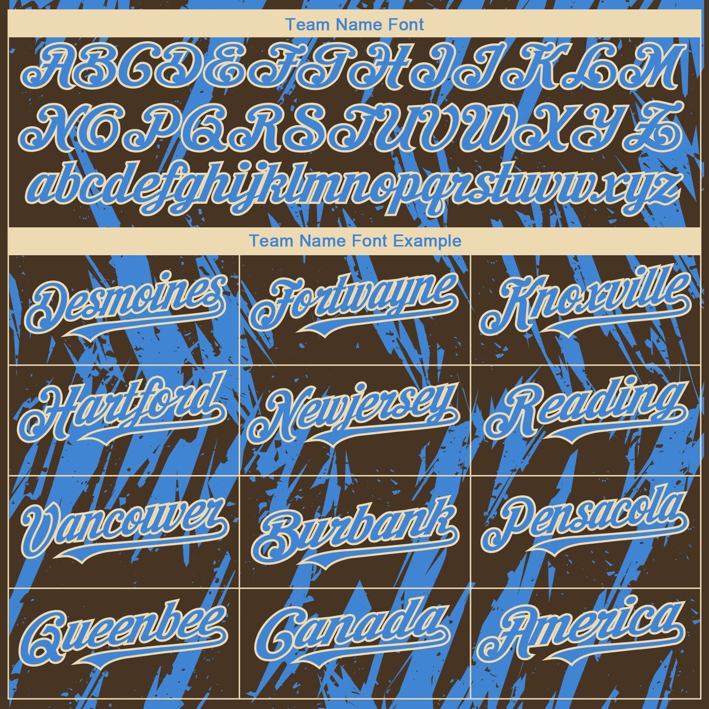 Custom Brown Powder Blue-Cream Splatter Torn Sharp Brush Stroke Authentic Baseball Jersey baseball jersey product view 4