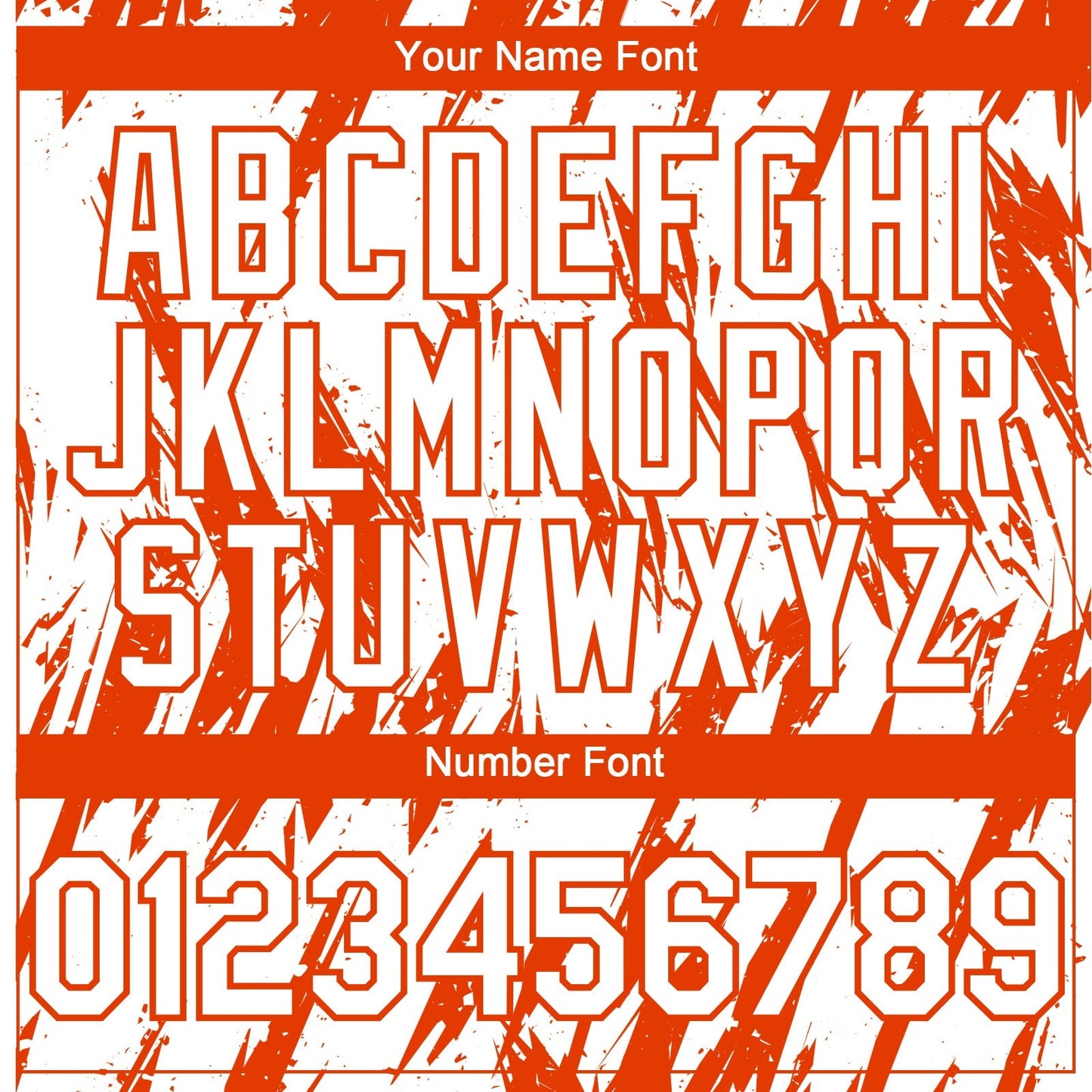 Custom White Orange Splatter Torn Sharp Brush Stroke Authentic Baseball Jersey baseball jersey product view 5