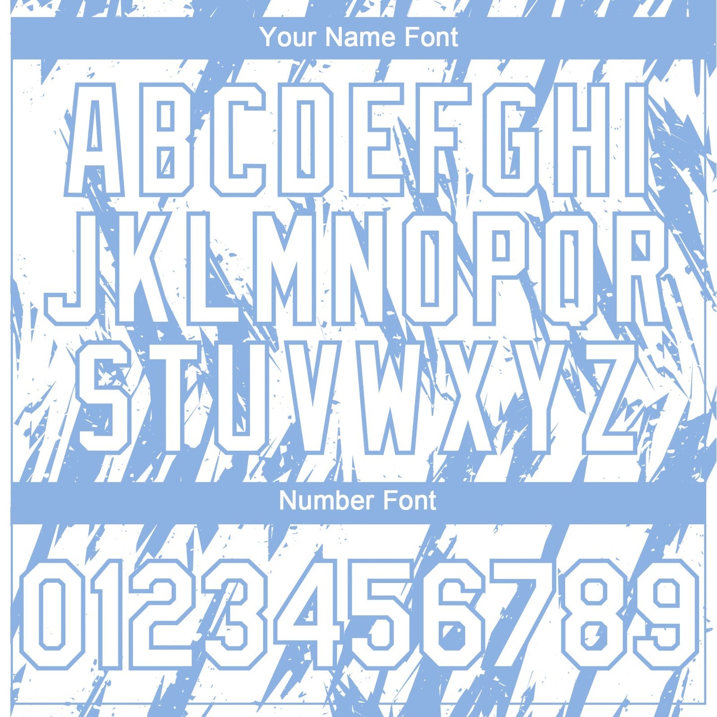 Custom White Light Blue Splatter Torn Sharp Brush Stroke Authentic Baseball Jersey baseball jersey product view 5