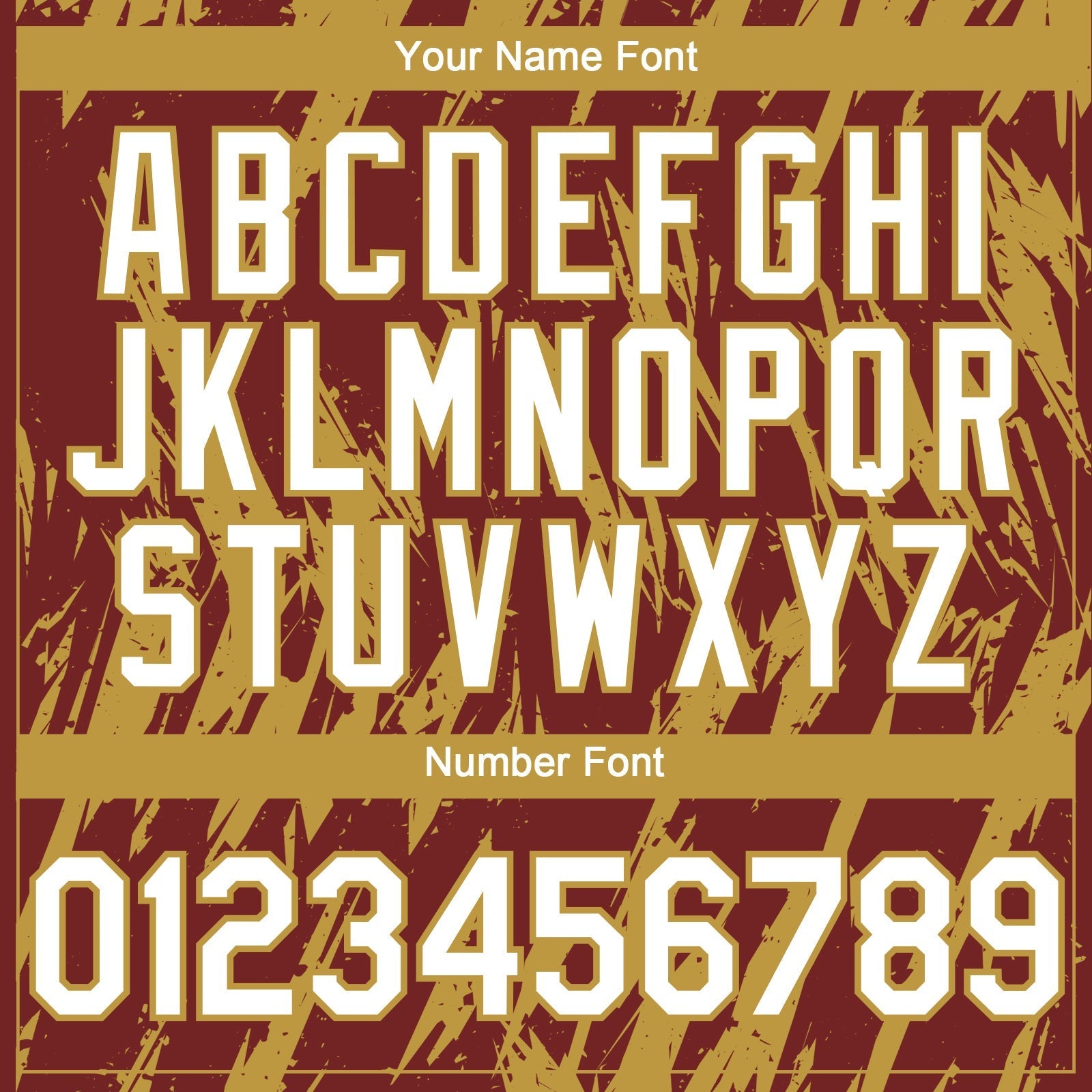 Custom Burgundy White-Old Gold Splatter Torn Sharp Brush Stroke Authentic Baseball Jersey baseball jersey product view 5