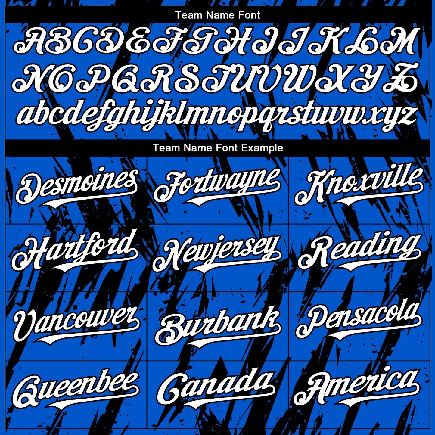 Custom Thunder Blue White-Black Splatter Torn Sharp Brush Stroke Authentic Baseball Jersey baseball jersey product view 4