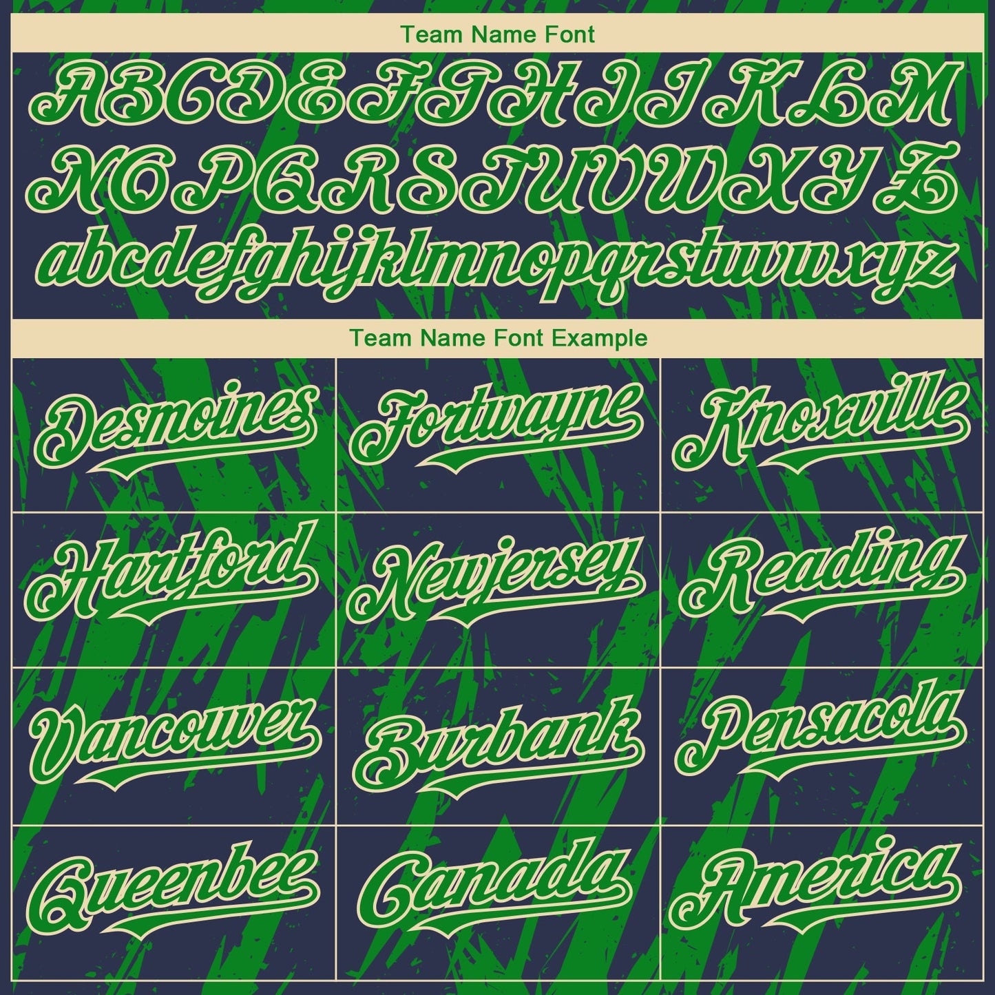 Custom Navy Kelly Green-Cream Splatter Torn Sharp Brush Stroke Authentic Baseball Jersey baseball jersey product view 4