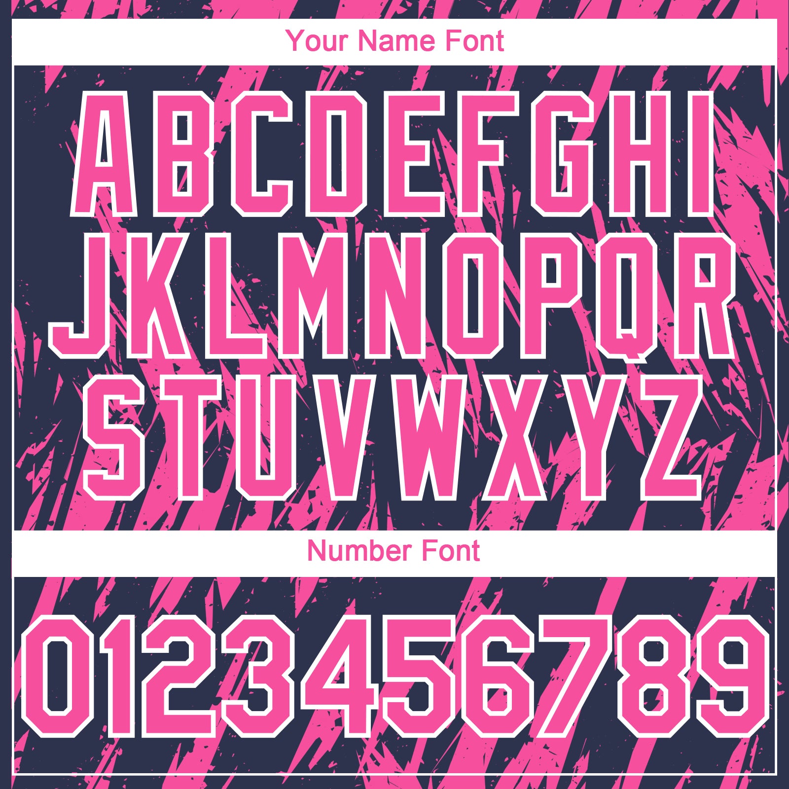 Custom Navy Pink-White Splatter Torn Sharp Brush Stroke Authentic Baseball Jersey baseball jersey product view 5