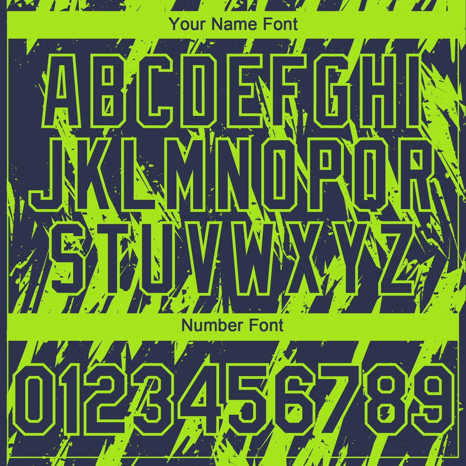 Custom Navy Neon Green Splatter Torn Sharp Brush Stroke Authentic Baseball Jersey baseball jersey product view 5