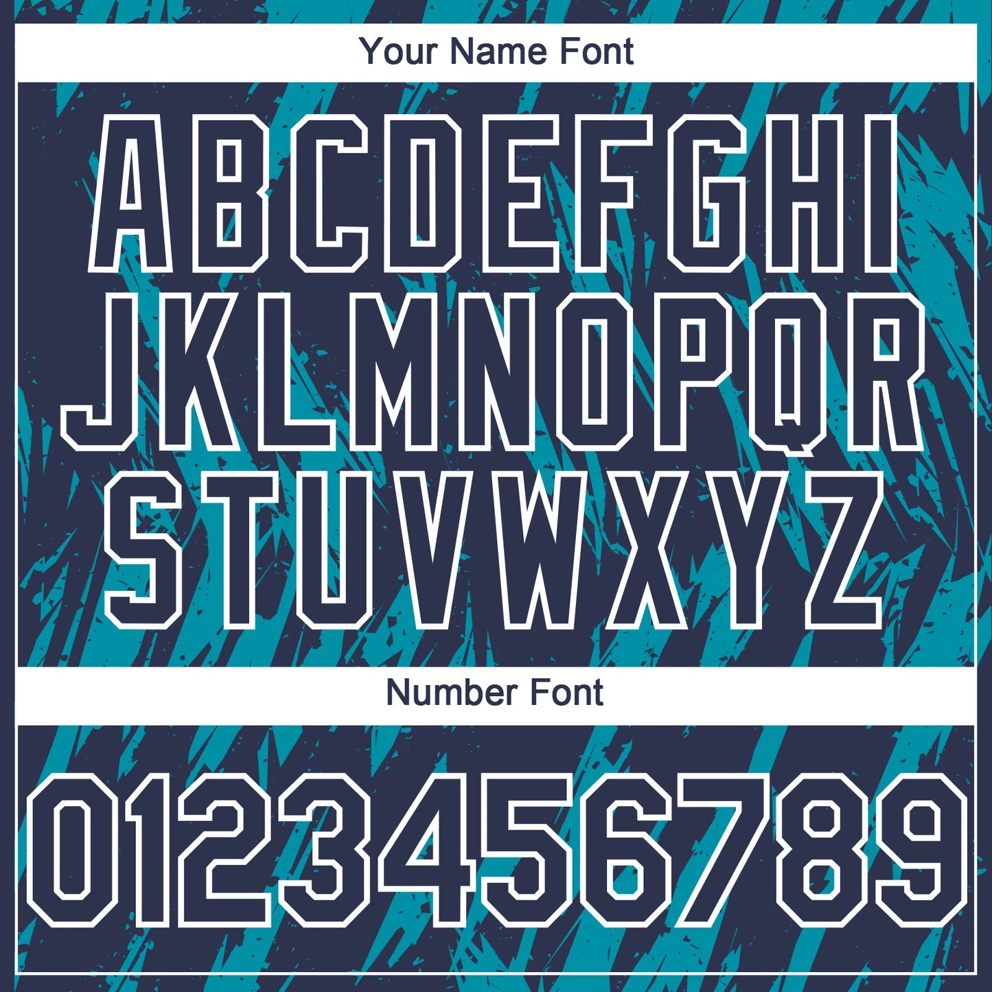 Custom Navy White-Teal Splatter Torn Sharp Brush Stroke Authentic Baseball Jersey baseball jersey product view 5