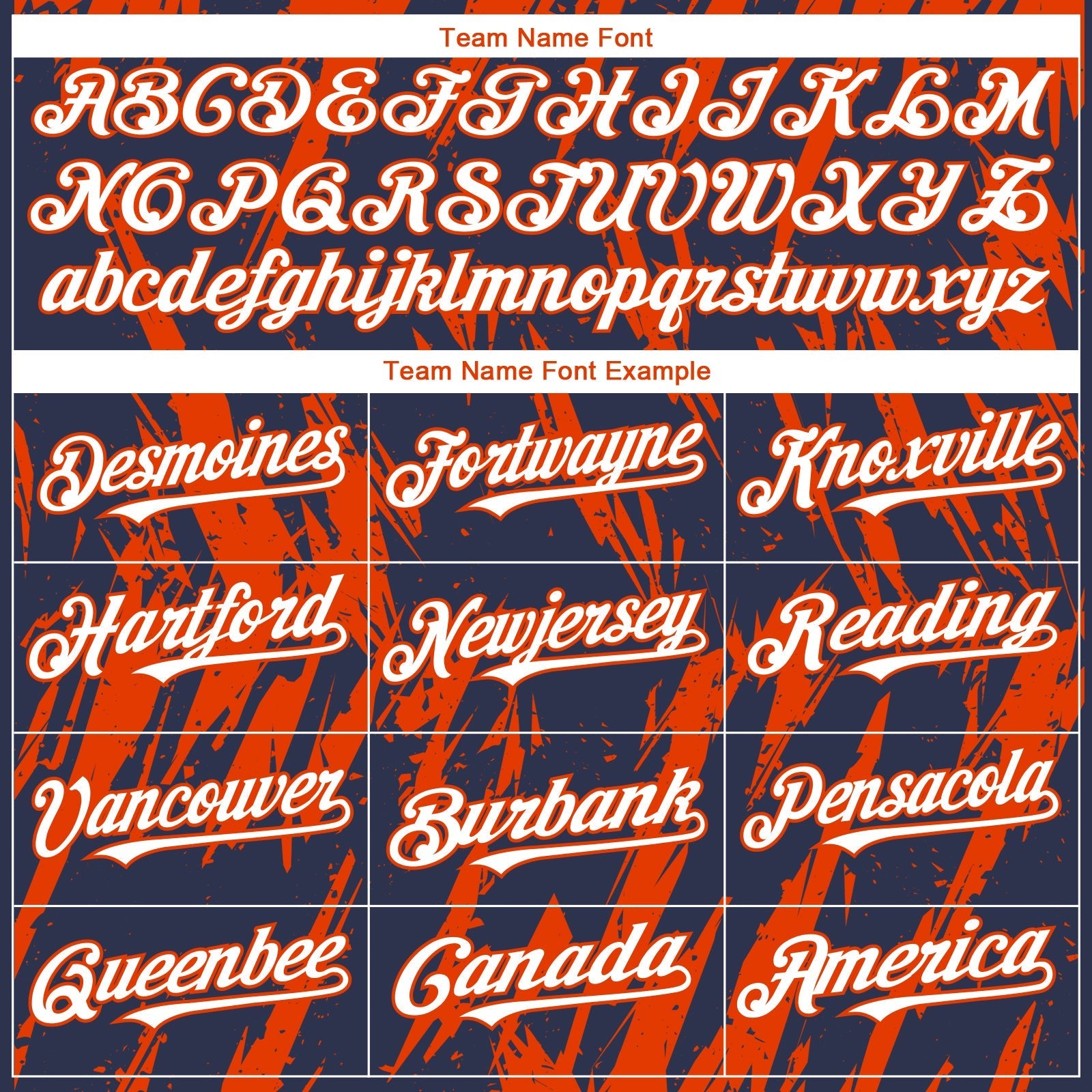 Custom Navy White-Orange Splatter Torn Sharp Brush Stroke Authentic Baseball Jersey baseball jersey product view 4