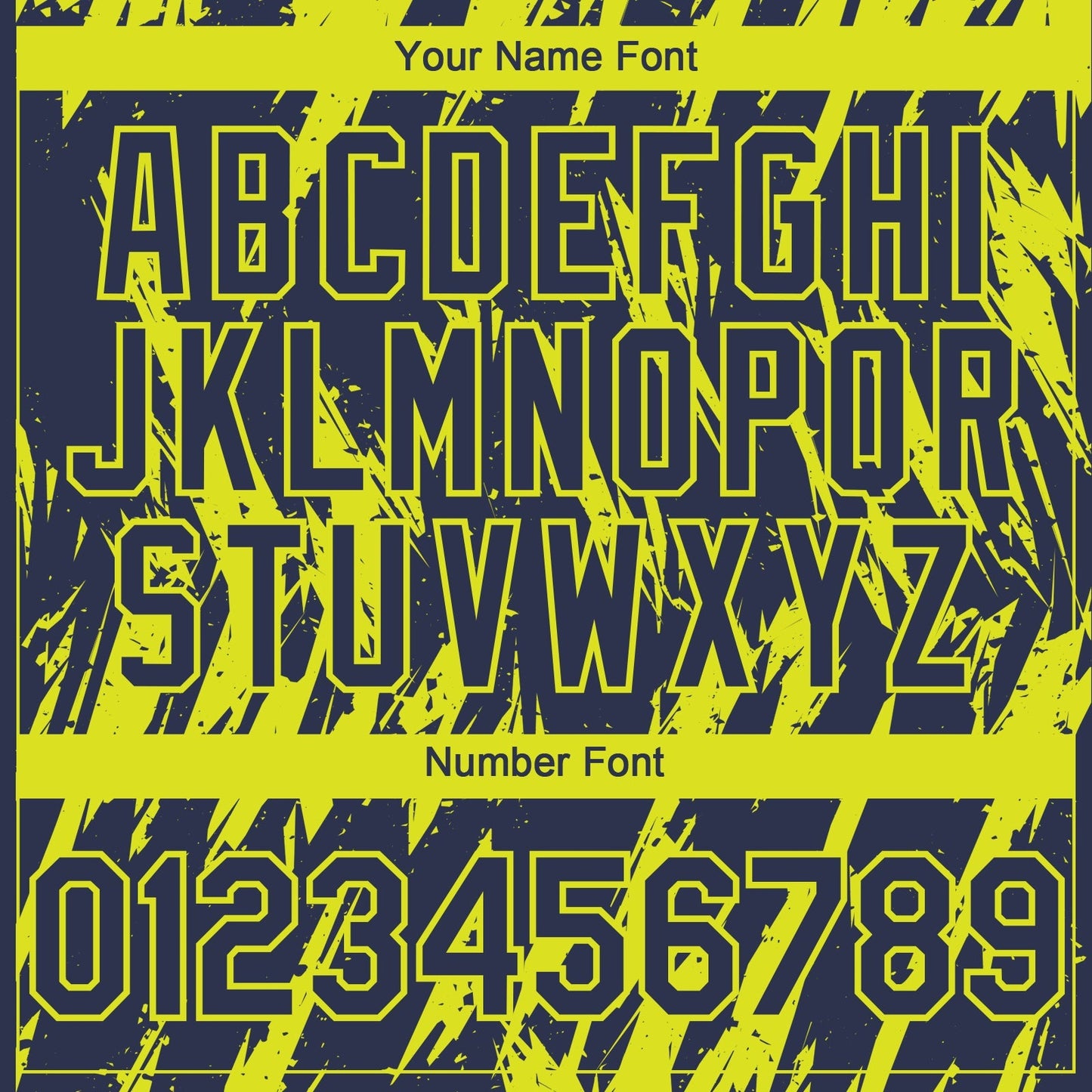 Custom Navy Neon Yellow Splatter Torn Sharp Brush Stroke Authentic Baseball Jersey baseball jersey product view 5