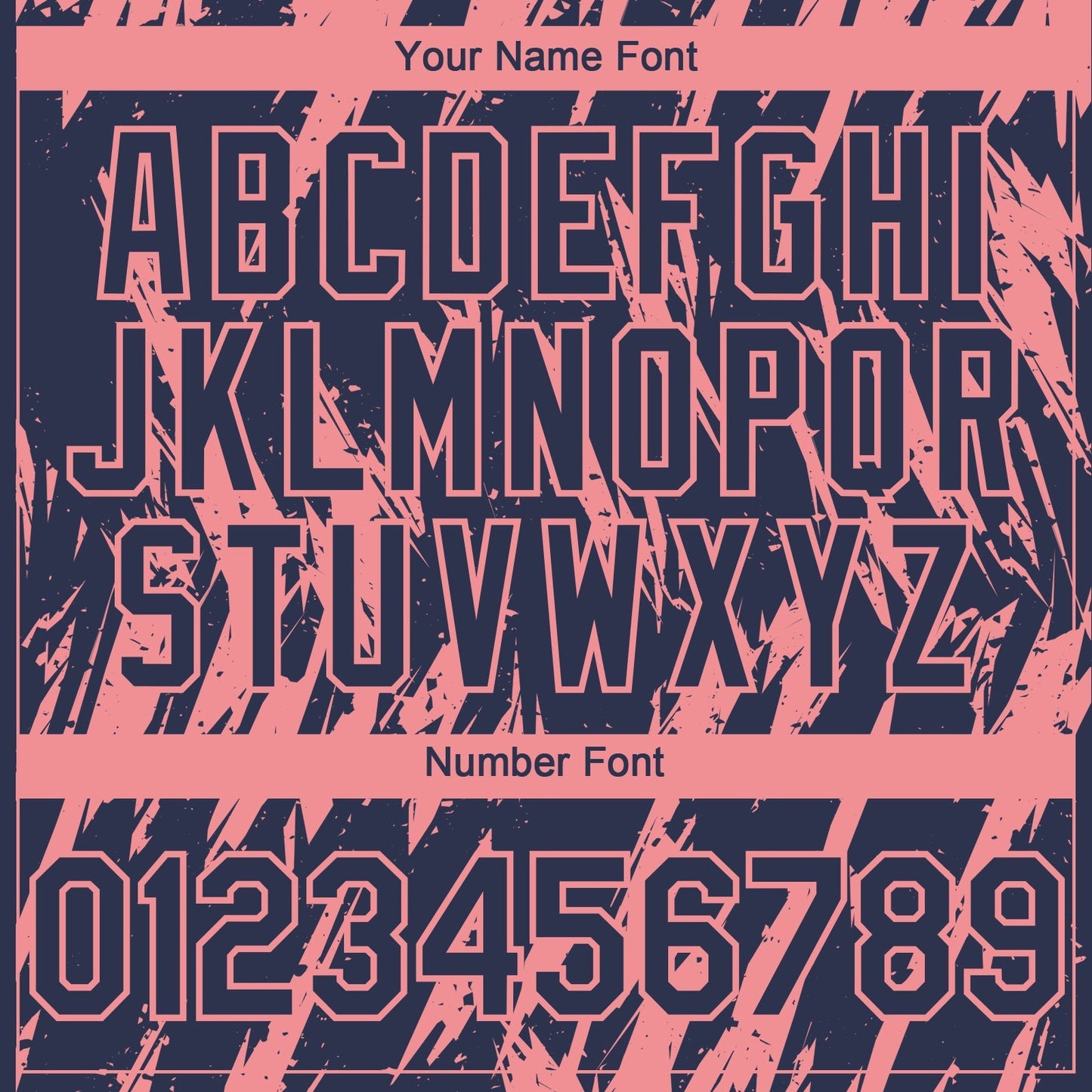 Custom Navy Medium Pink Splatter Torn Sharp Brush Stroke Authentic Baseball Jersey baseball jersey product view 5