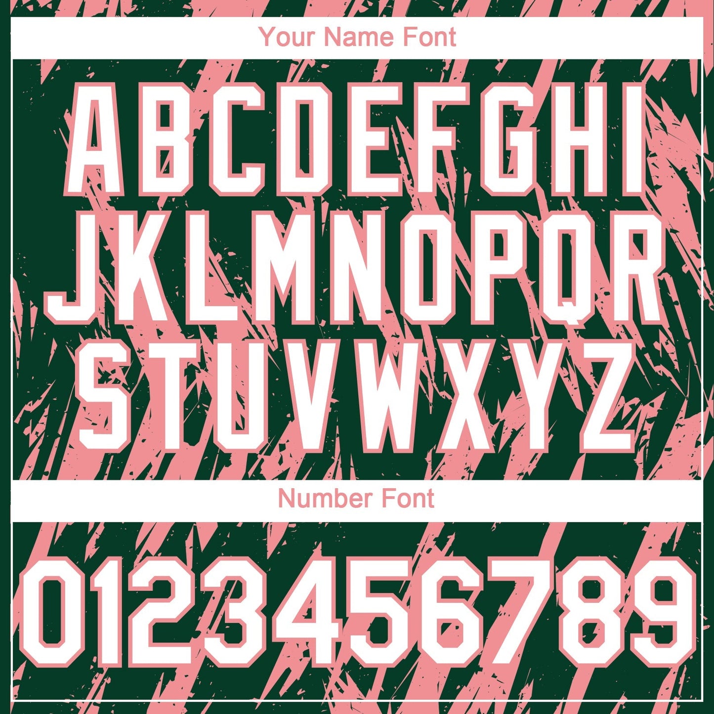 Custom Green White-Medium Pink Splatter Torn Sharp Brush Stroke Authentic Baseball Jersey baseball jersey product view 5