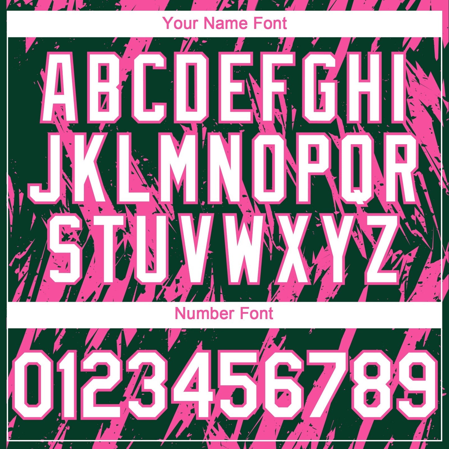 Custom Green White-Pink Splatter Torn Sharp Brush Stroke Authentic Baseball Jersey baseball jersey product view 5