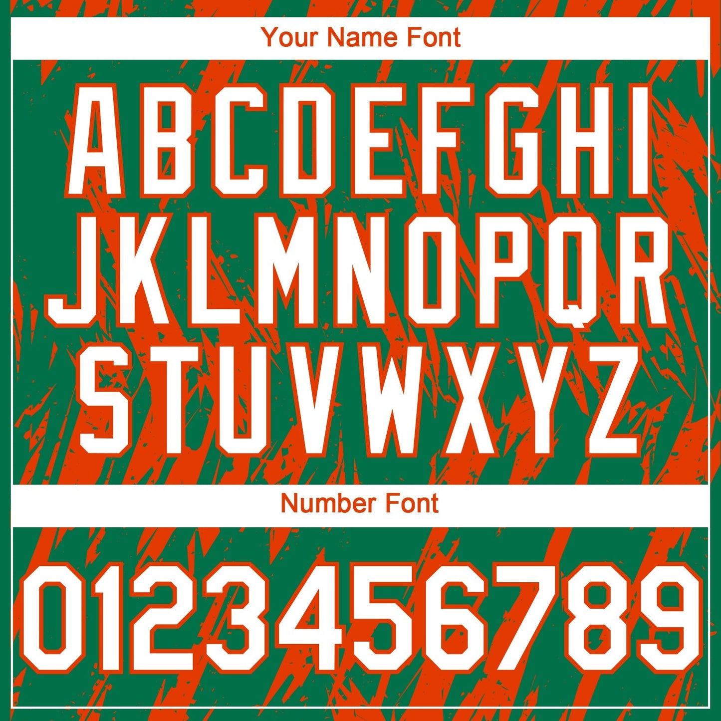 Custom Kelly Green White-Orange Splatter Torn Sharp Brush Stroke Authentic Baseball Jersey baseball jersey product view 5