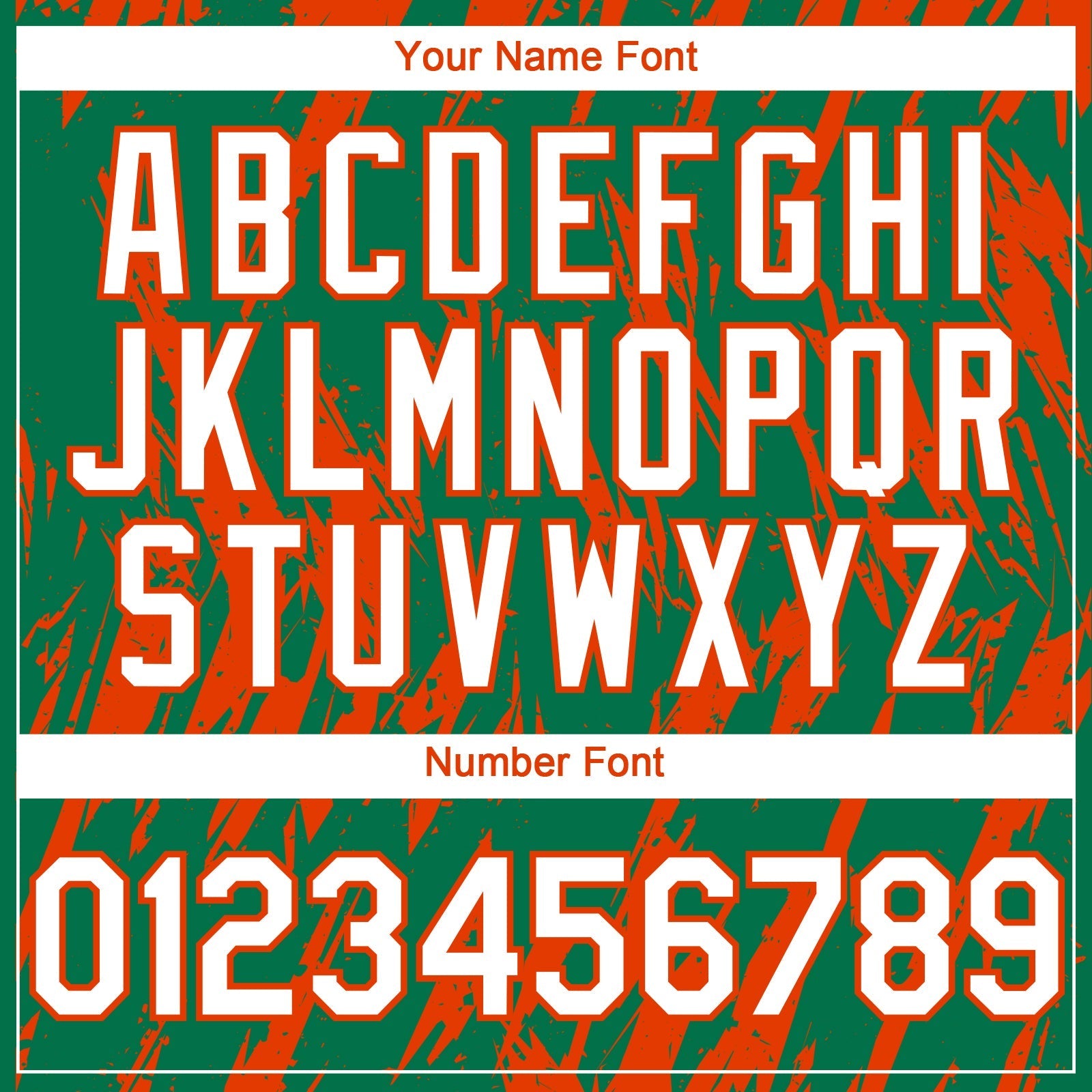 Custom Kelly Green White-Orange Splatter Torn Sharp Brush Stroke Authentic Baseball Jersey baseball jersey product view 5