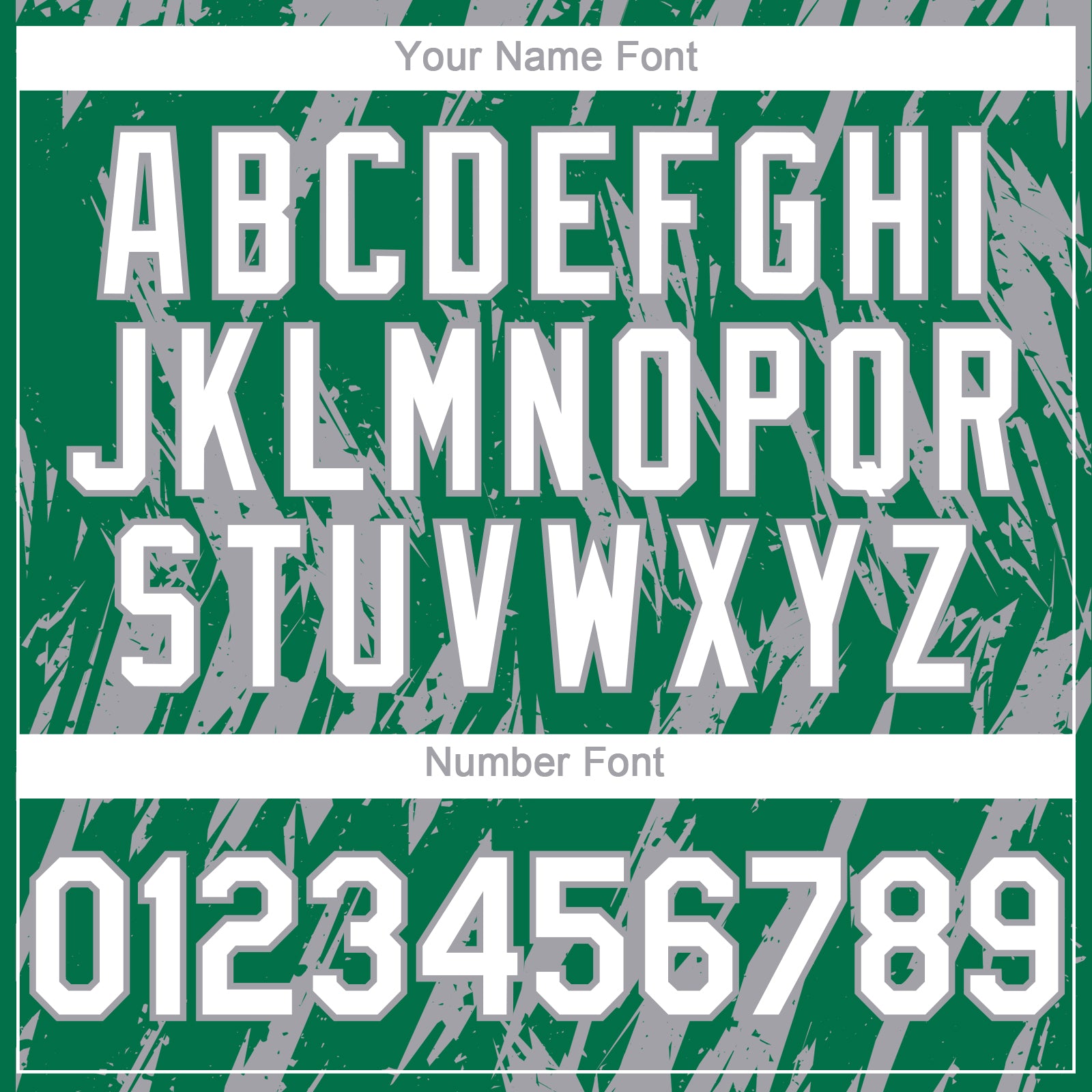 Custom Kelly Green White-Gray Splatter Torn Sharp Brush Stroke Authentic Baseball Jersey baseball jersey product view 5