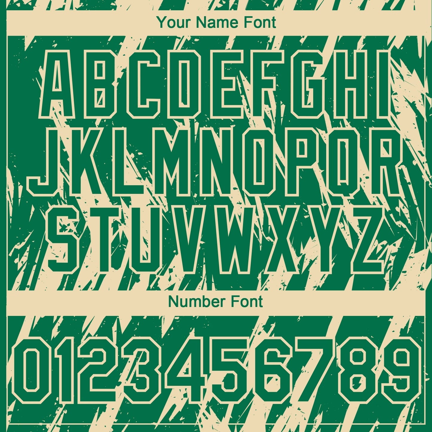 Custom Kelly Green Cream Splatter Torn Sharp Brush Stroke Authentic Baseball Jersey baseball jersey product view 5
