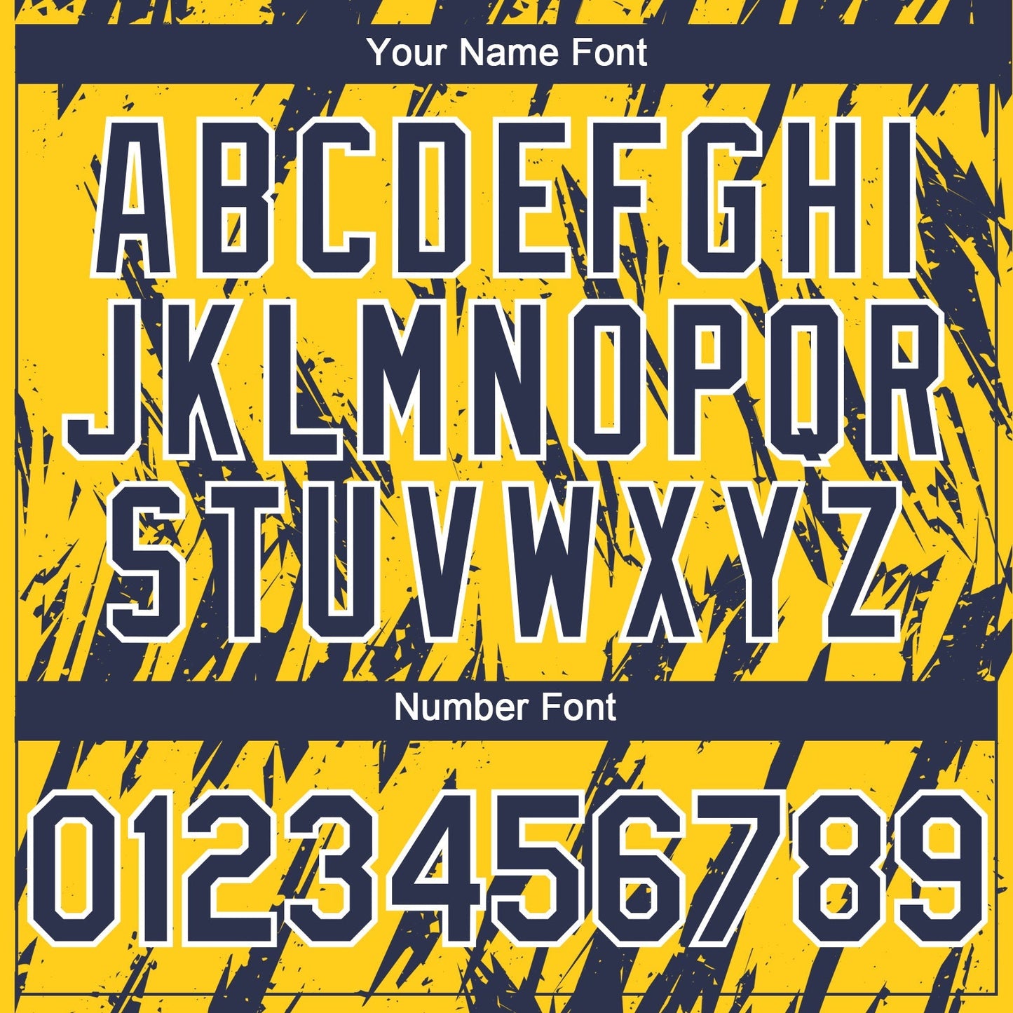 Custom Yellow Navy-White Splatter Torn Sharp Brush Stroke Authentic Baseball Jersey baseball jersey product view 5