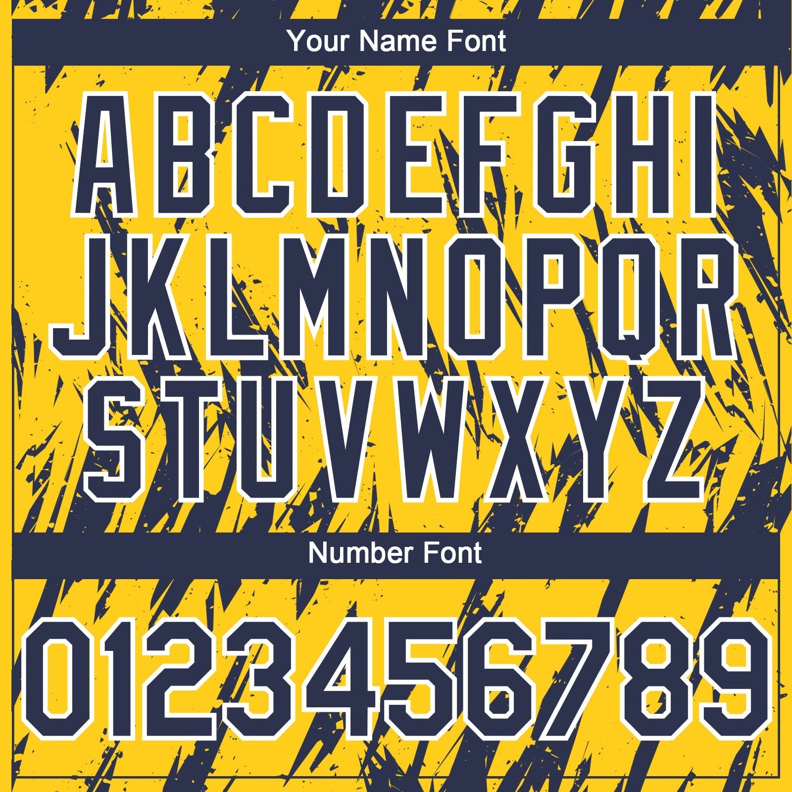 Custom Yellow Navy-White Splatter Torn Sharp Brush Stroke Authentic Baseball Jersey baseball jersey product view 5
