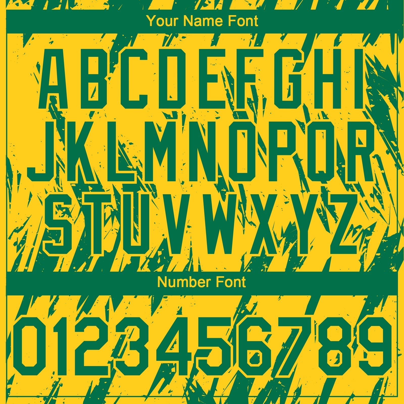 Custom Yellow Kelly Green-White Splatter Torn Sharp Brush Stroke Authentic Baseball Jersey baseball jersey product view 5