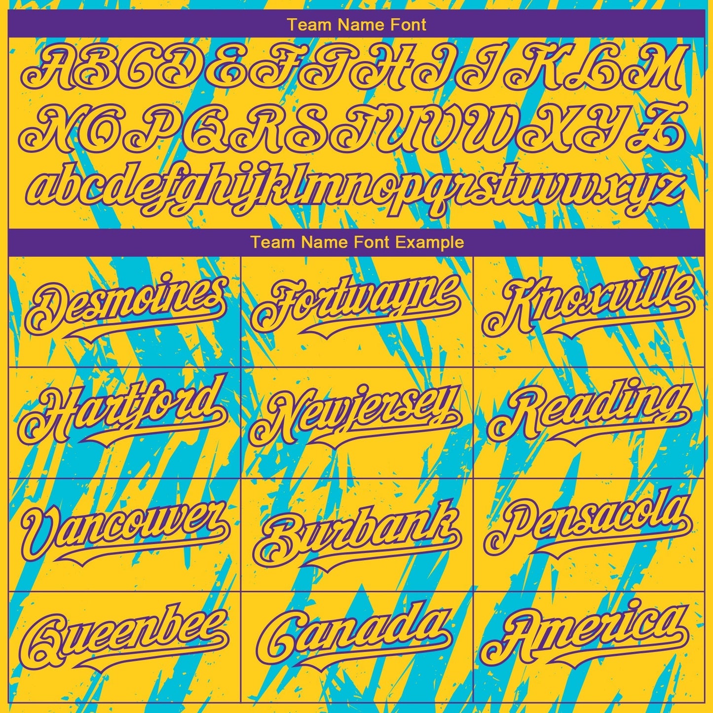 Custom Yellow Purple-Lakes Blue Splatter Torn Sharp Brush Stroke Authentic Baseball Jersey baseball jersey product view 4