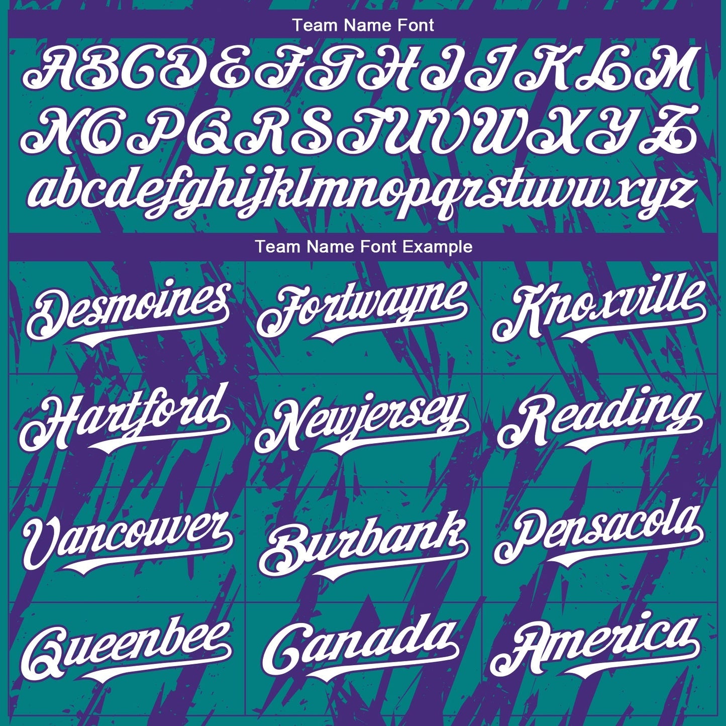Custom Teal White-Purple Splatter Torn Sharp Brush Stroke Authentic Baseball Jersey baseball jersey product view 4
