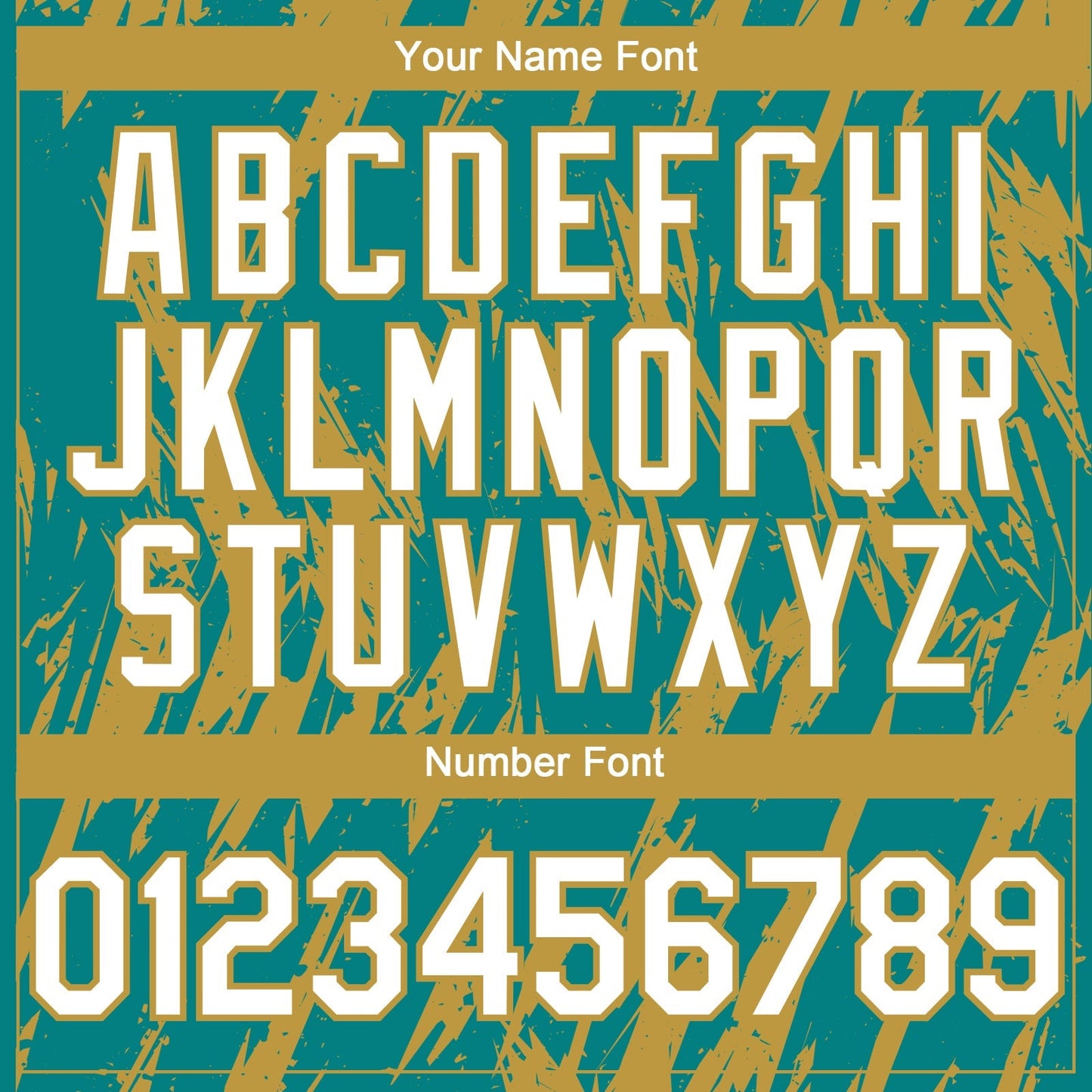 Custom Teal White-Old Gold Splatter Torn Sharp Brush Stroke Authentic Baseball Jersey baseball jersey product view 5