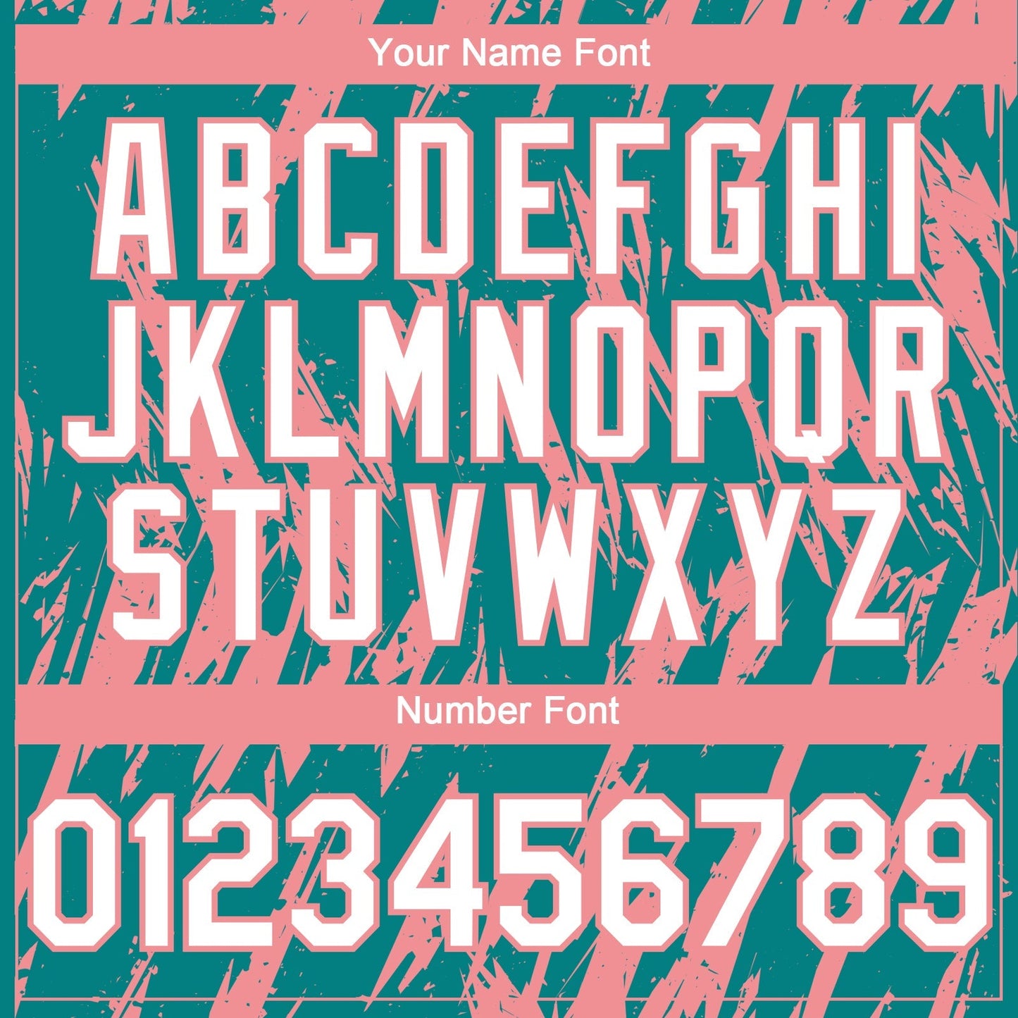 Custom Teal White-Medium Pink Splatter Torn Sharp Brush Stroke Authentic Baseball Jersey baseball jersey product view 5