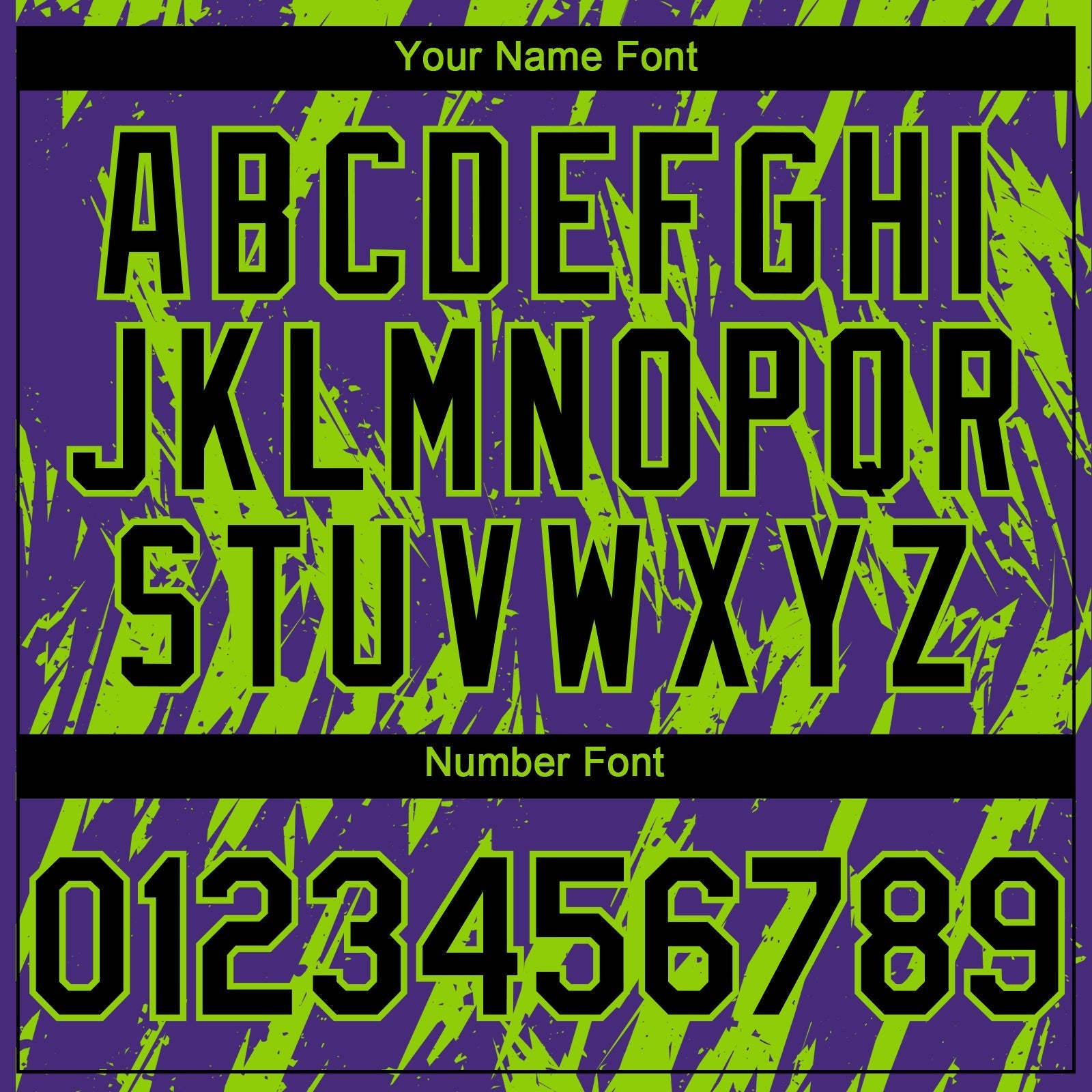 Custom Purple Neon Green Splatter Torn Sharp Brush Stroke Authentic Baseball Jersey baseball jersey product view 5
