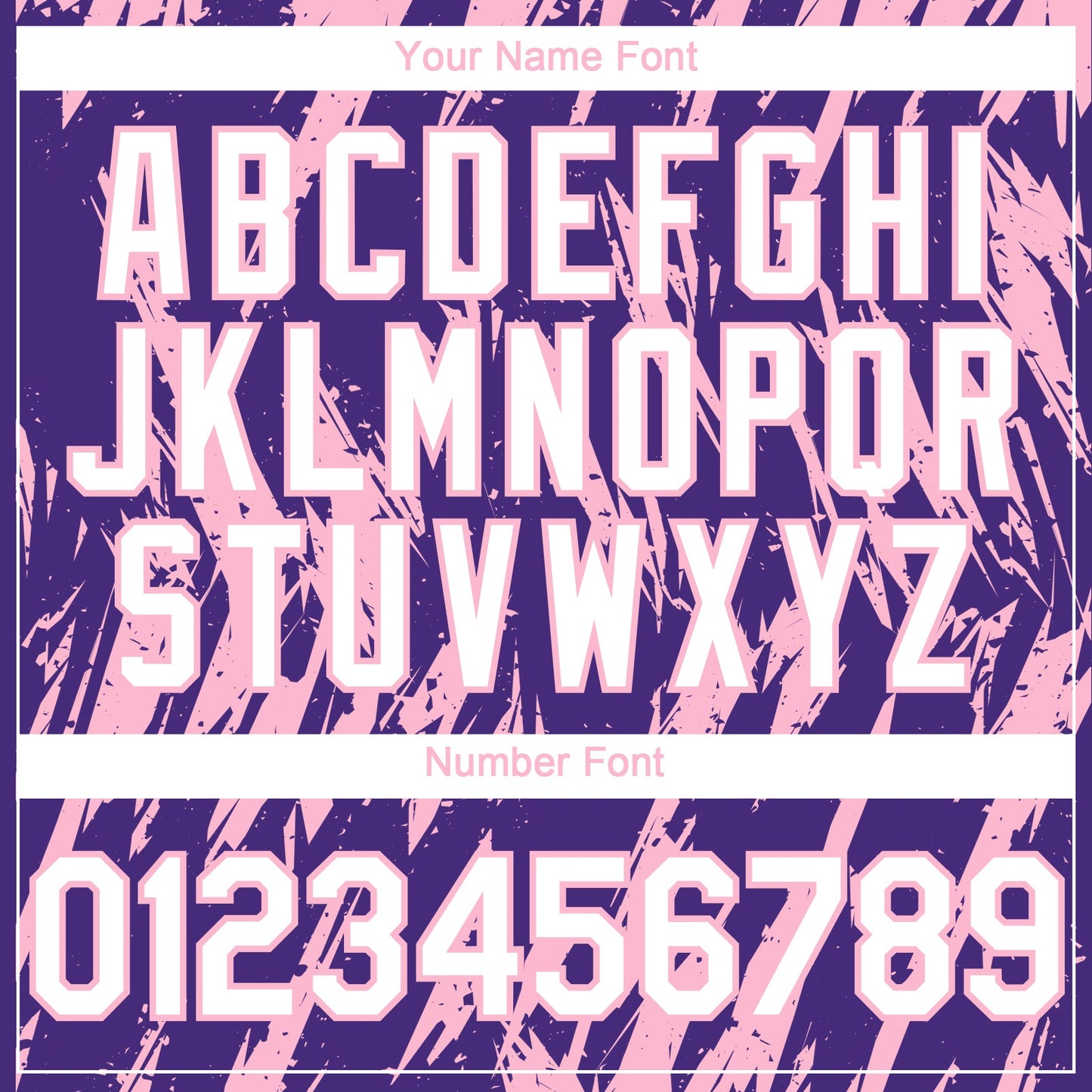 Custom Purple White-Light Pink Splatter Torn Sharp Brush Stroke Authentic Baseball Jersey baseball jersey product view 5