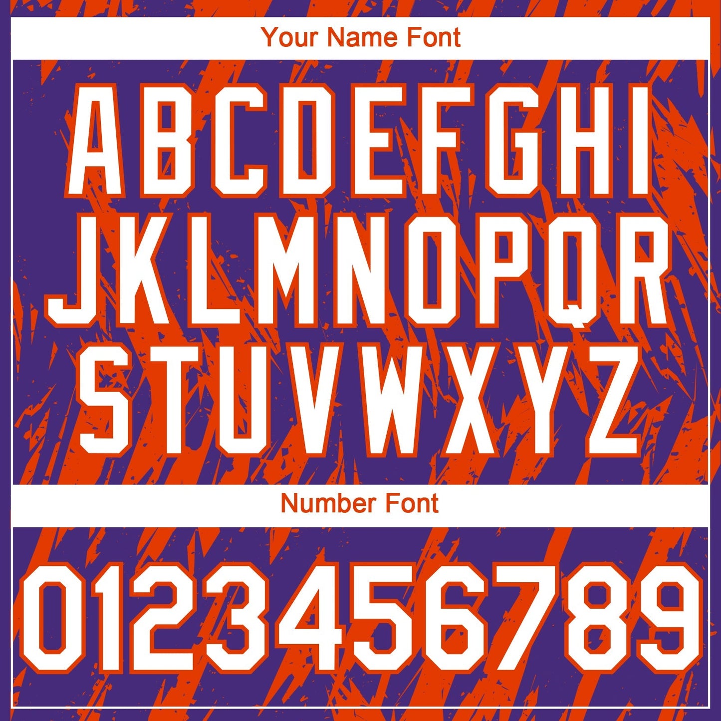 Custom Purple White-Orange Splatter Torn Sharp Brush Stroke Authentic Baseball Jersey baseball jersey product view 5