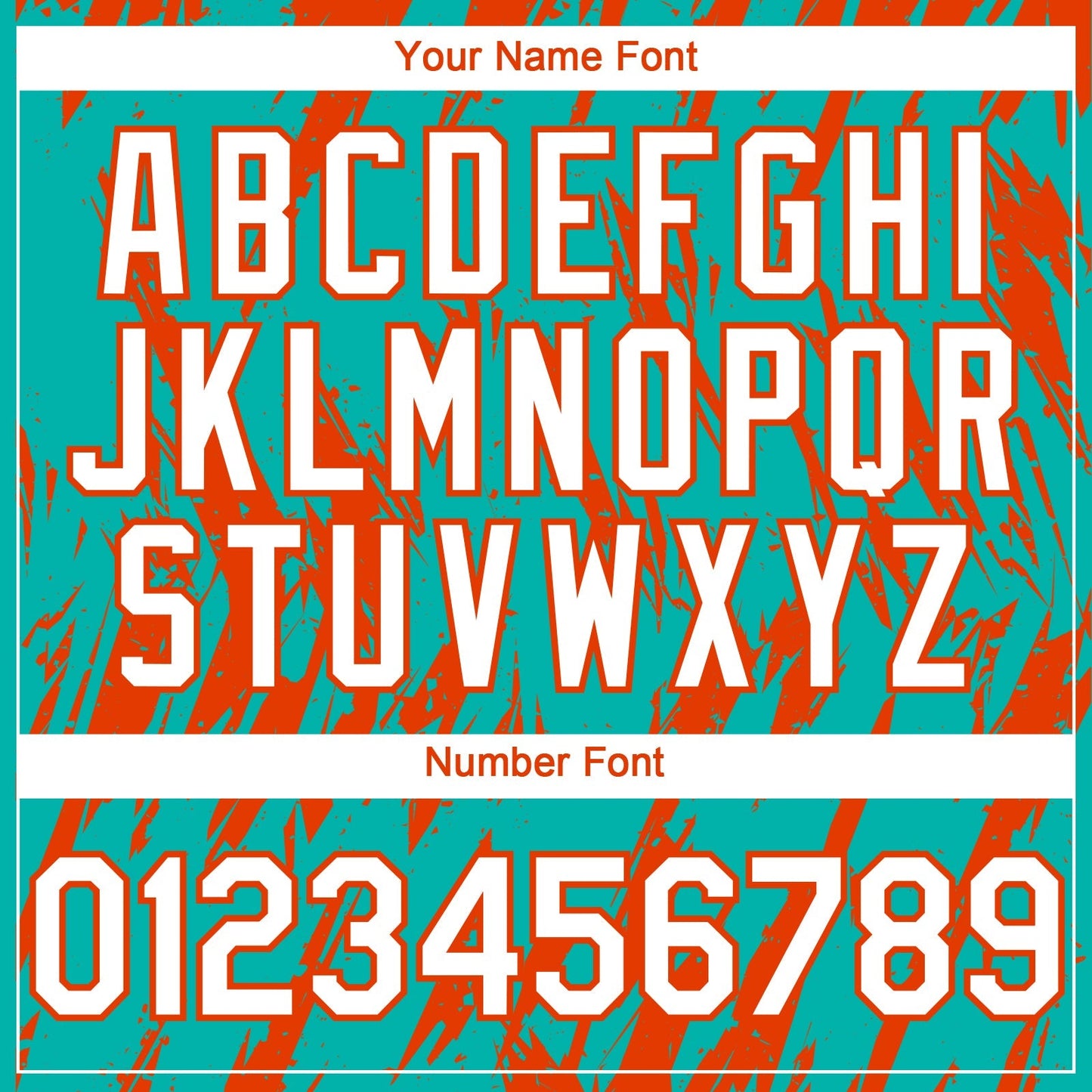 Custom Aqua White-Orange Splatter Torn Sharp Brush Stroke Authentic Baseball Jersey baseball jersey product view 5