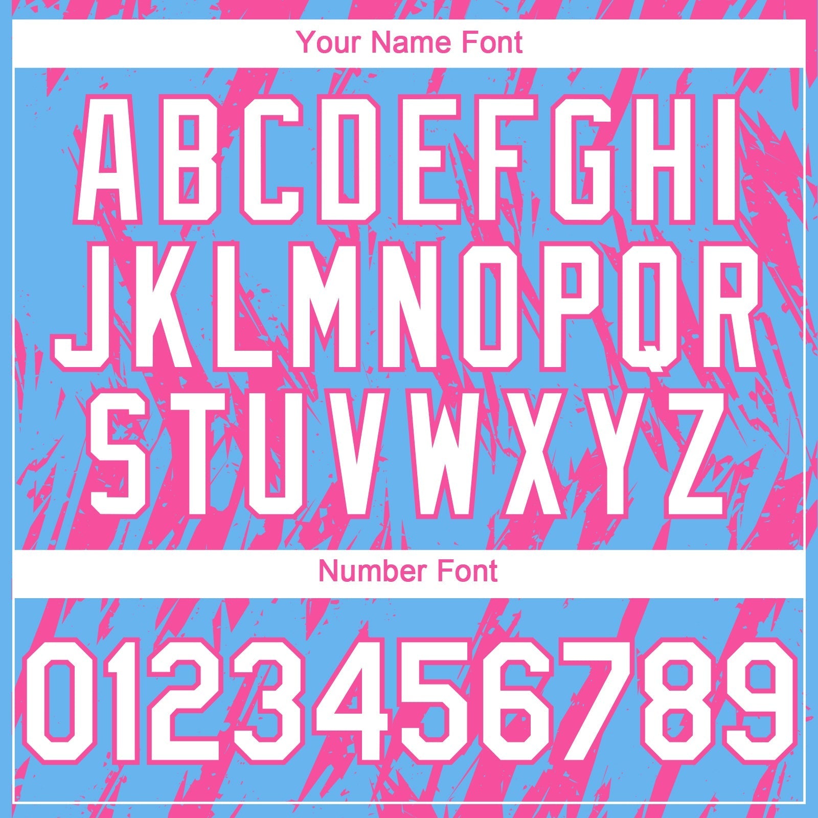 Custom Sky Blue White-Pink Splatter Torn Sharp Brush Stroke Authentic Baseball Jersey baseball jersey product view 5