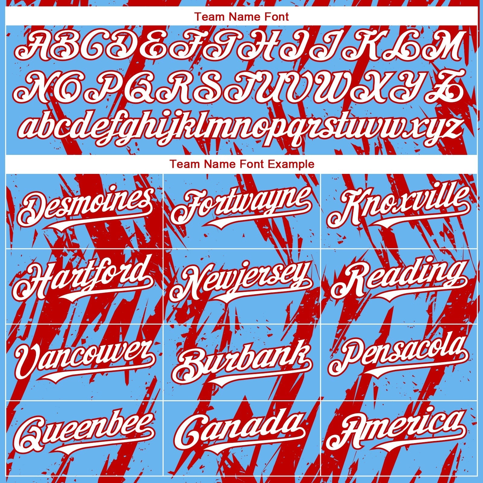 Custom Sky Blue White-Red Splatter Torn Sharp Brush Stroke Authentic Baseball Jersey baseball jersey product view 4
