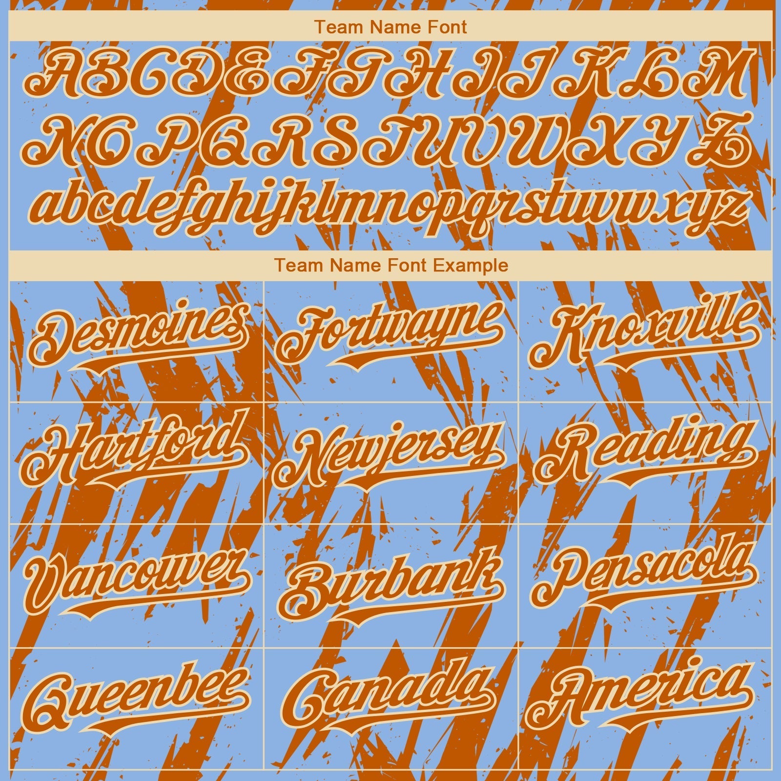 Custom Light Blue Bay Orange-Cream Splatter Torn Sharp Brush Stroke Authentic Baseball Jersey baseball jersey product view 4