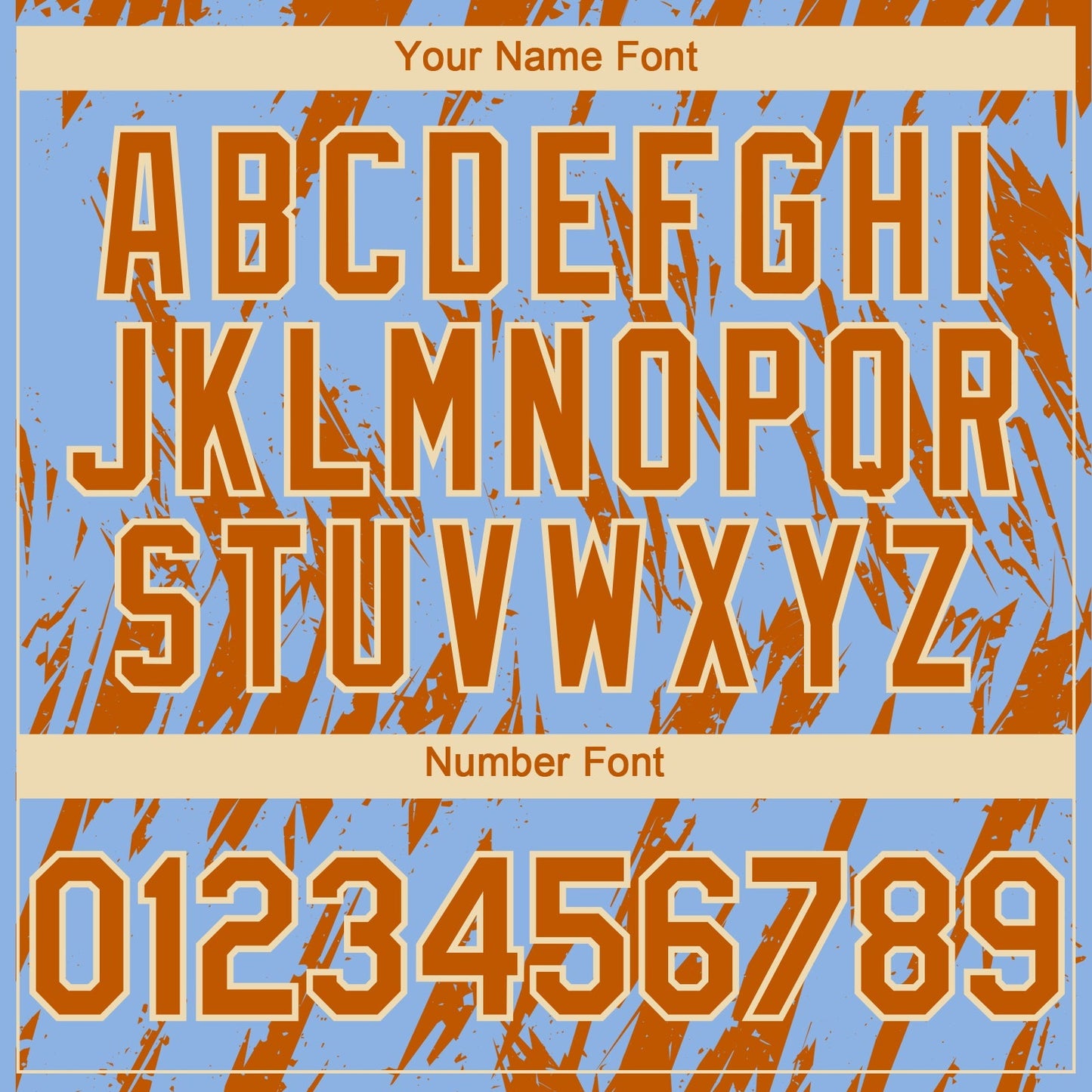 Custom Light Blue Bay Orange-Cream Splatter Torn Sharp Brush Stroke Authentic Baseball Jersey baseball jersey product view 5