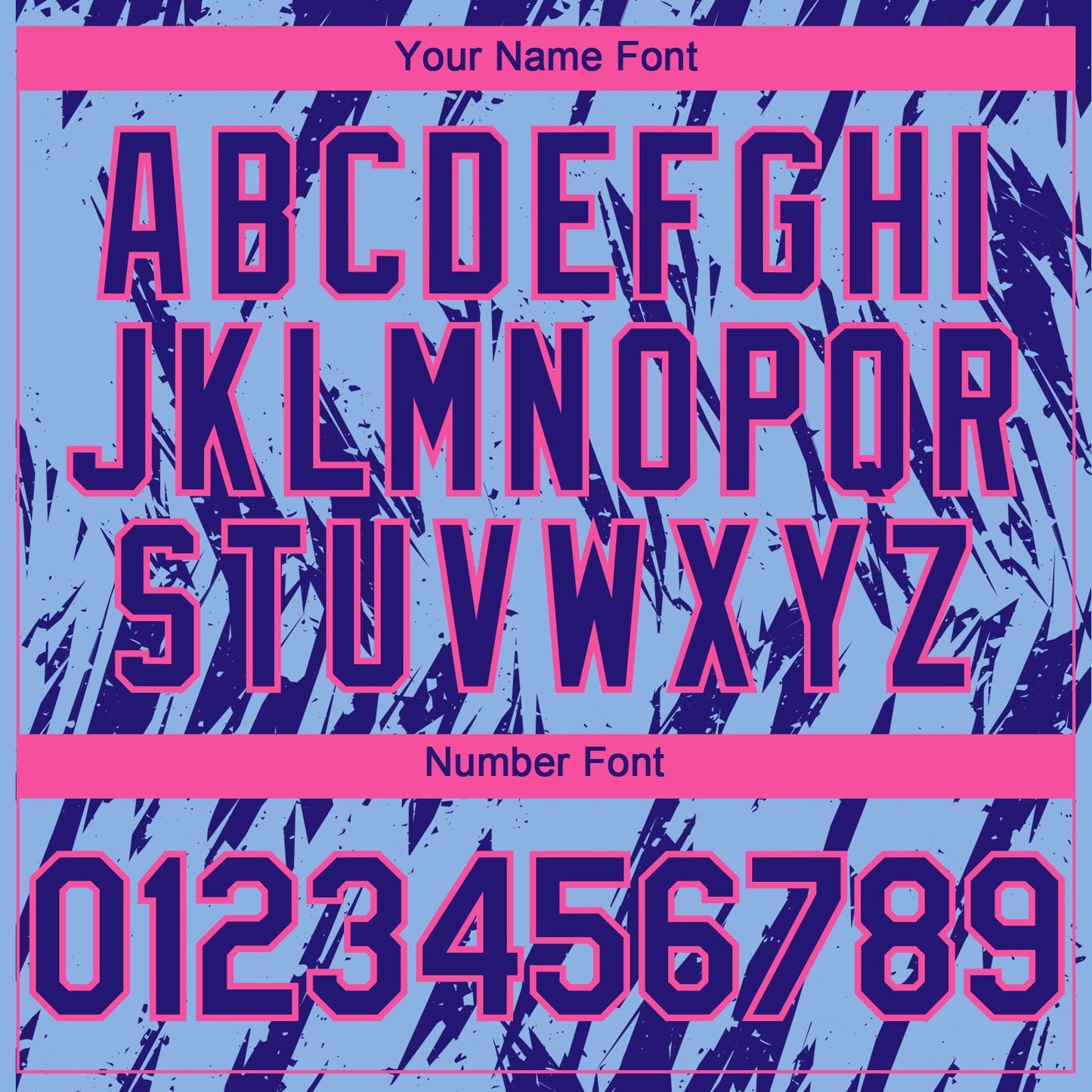 Custom Light Blue Dark Purple-Pink Splatter Torn Sharp Brush Stroke Authentic Baseball Jersey baseball jersey product view 5