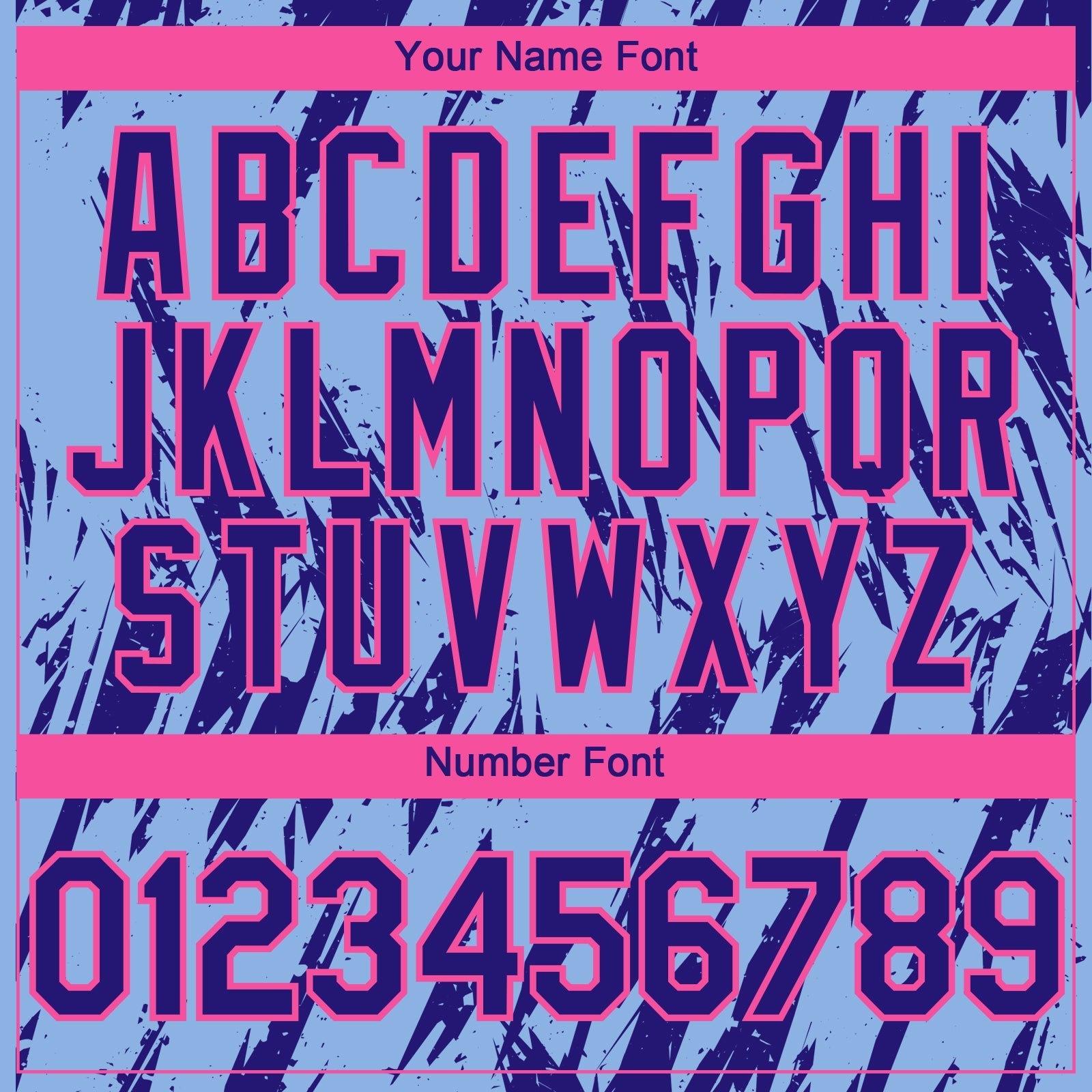 Custom Light Blue Dark Purple-Pink Splatter Torn Sharp Brush Stroke Authentic Baseball Jersey baseball jersey product view 5