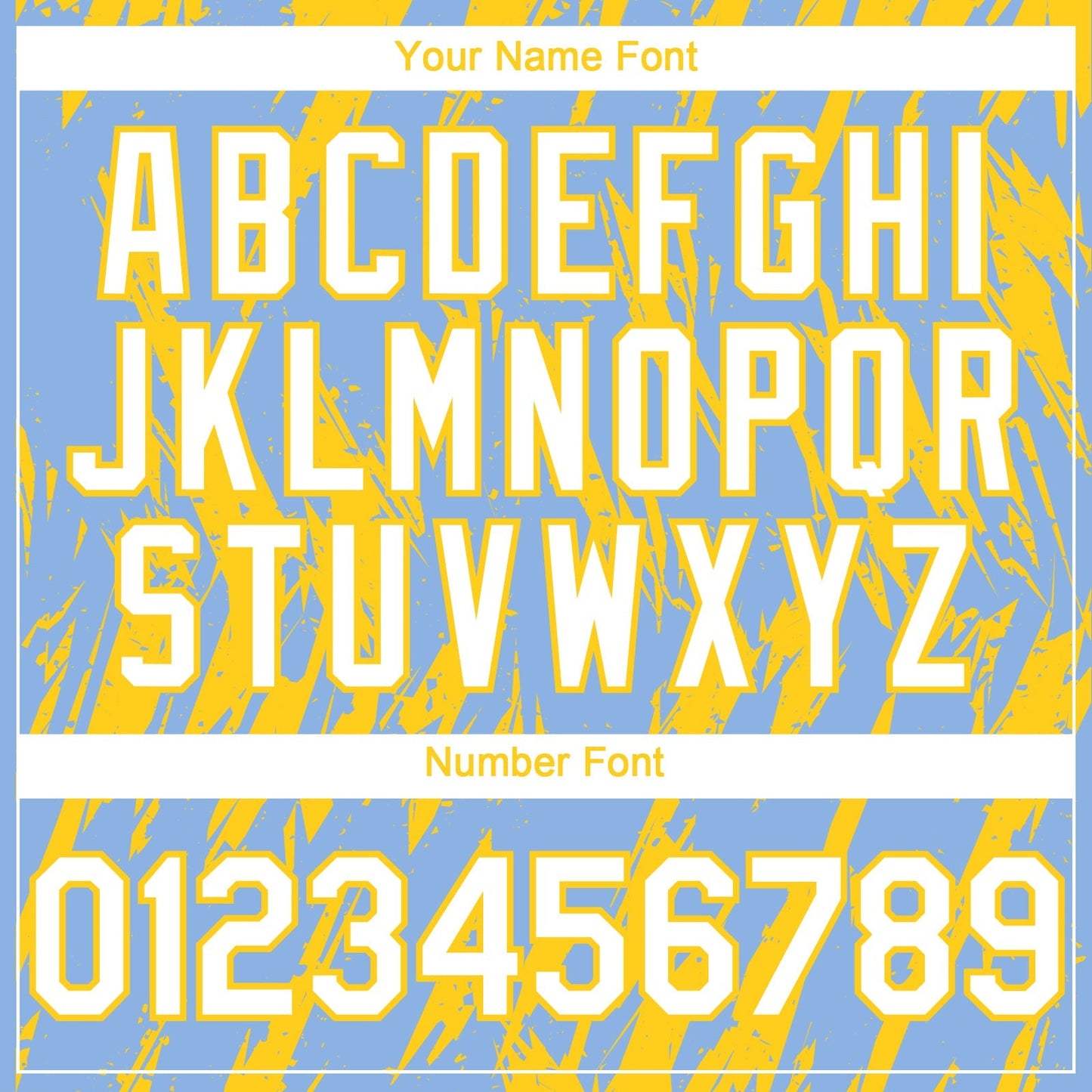 Custom Light Blue White-Yellow Splatter Torn Sharp Brush Stroke Authentic Baseball Jersey baseball jersey product view 5