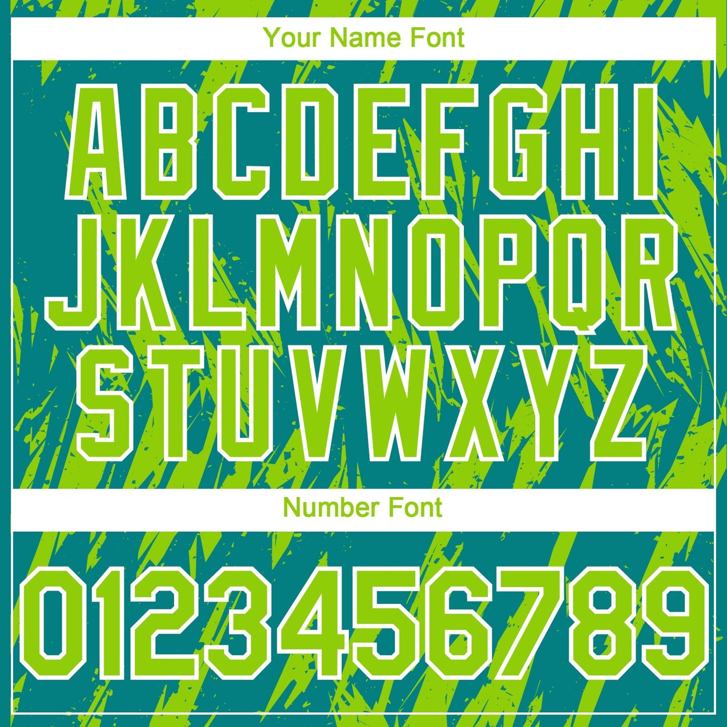 Custom Teal Neon Green-White Splatter Torn Sharp Brush Stroke Authentic Baseball Jersey baseball jersey product view 5