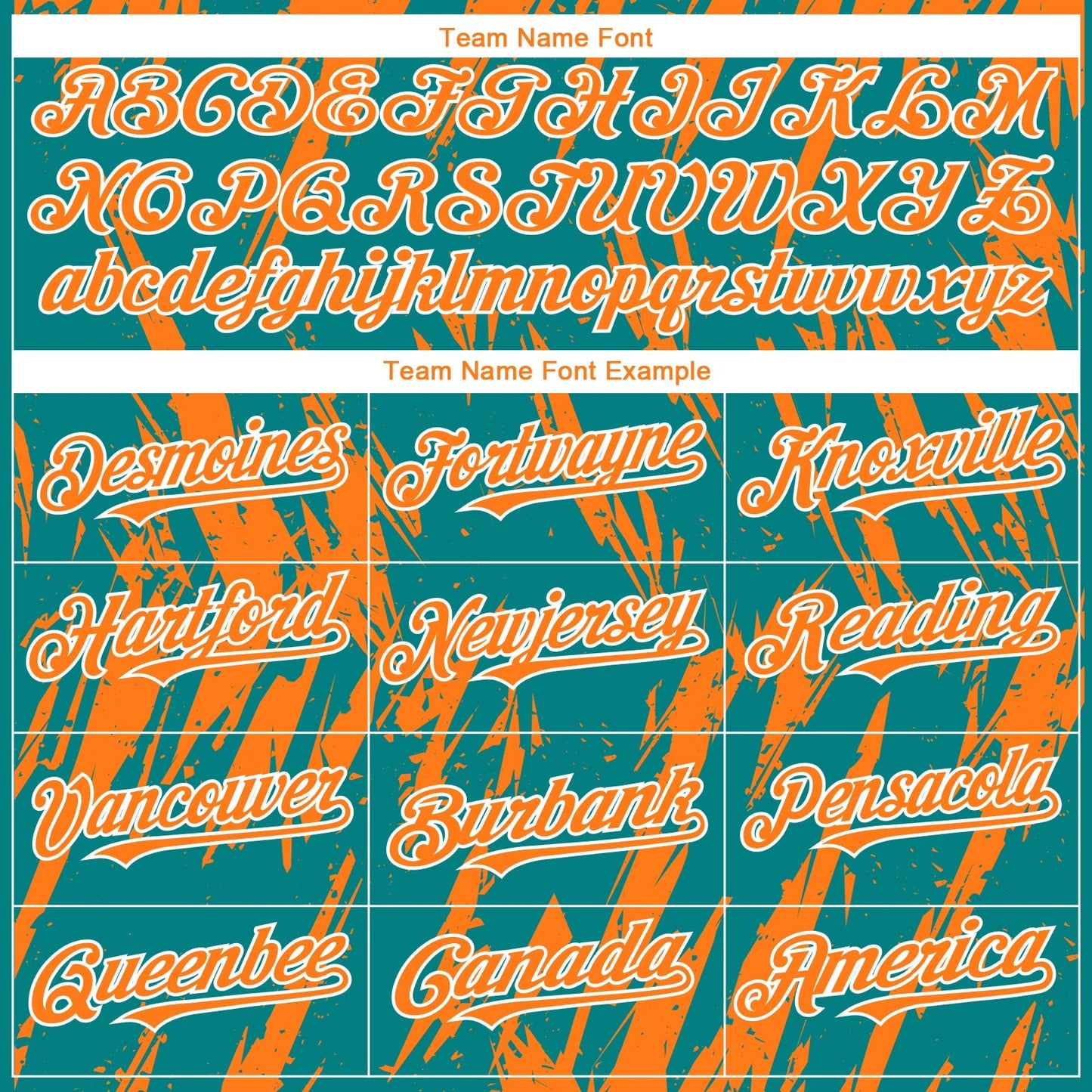 Custom Teal Bay Orange-White Splatter Torn Sharp Brush Stroke Authentic Baseball Jersey baseball jersey product view 4