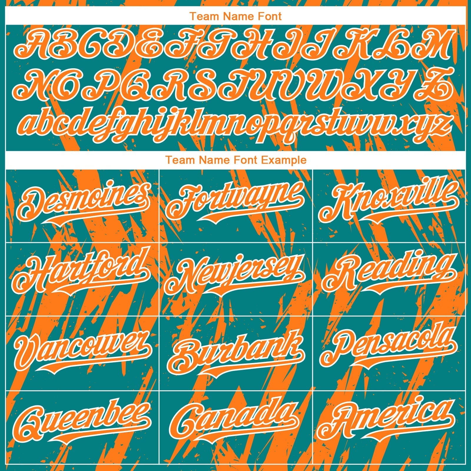 Custom Teal Bay Orange-White Splatter Torn Sharp Brush Stroke Authentic Baseball Jersey baseball jersey product view 4