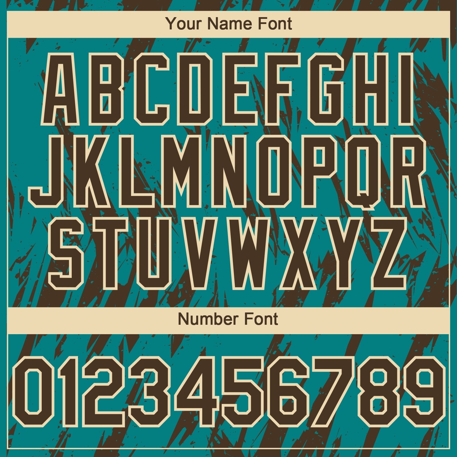Custom Teal Brown-Cream Splatter Torn Sharp Brush Stroke Authentic Baseball Jersey baseball jersey product view 5