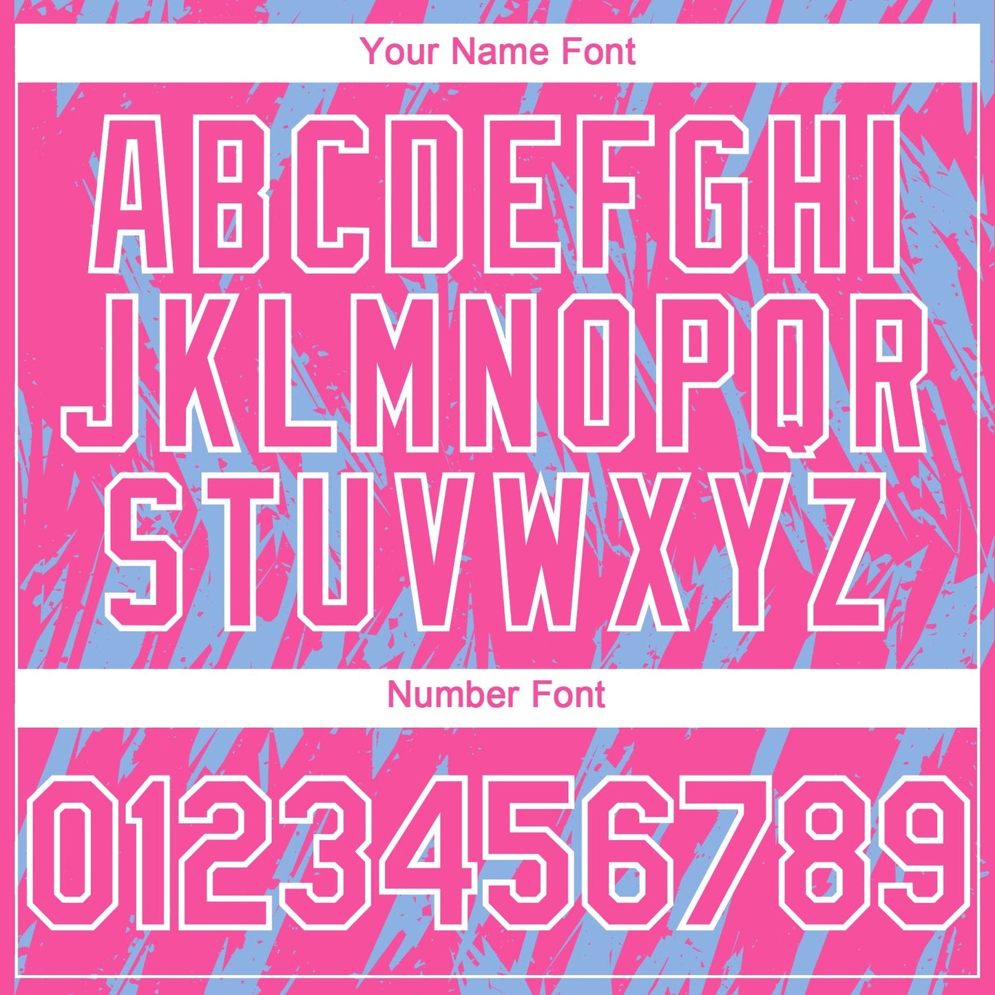 Custom Pink White-Light Blue Splatter Torn Sharp Brush Stroke Authentic Baseball Jersey baseball jersey product view 5