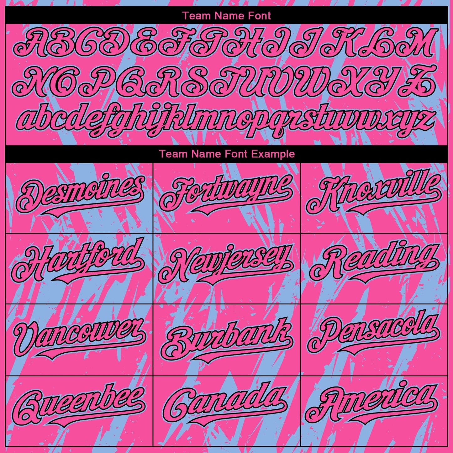 Custom Pink Black-Light Blue Splatter Torn Sharp Brush Stroke Authentic Baseball Jersey baseball jersey product view 4