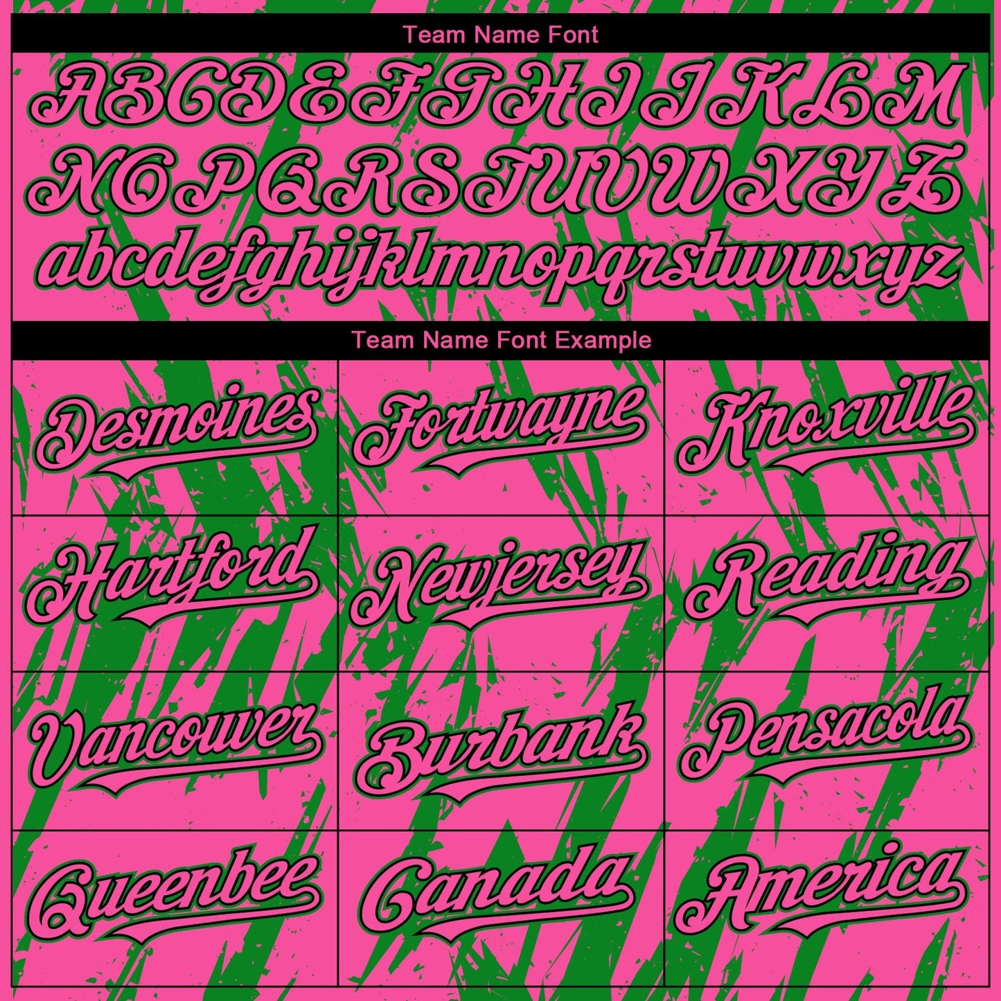 Custom Pink Black-Grass Green Splatter Torn Sharp Brush Stroke Authentic Baseball Jersey baseball jersey product view 4