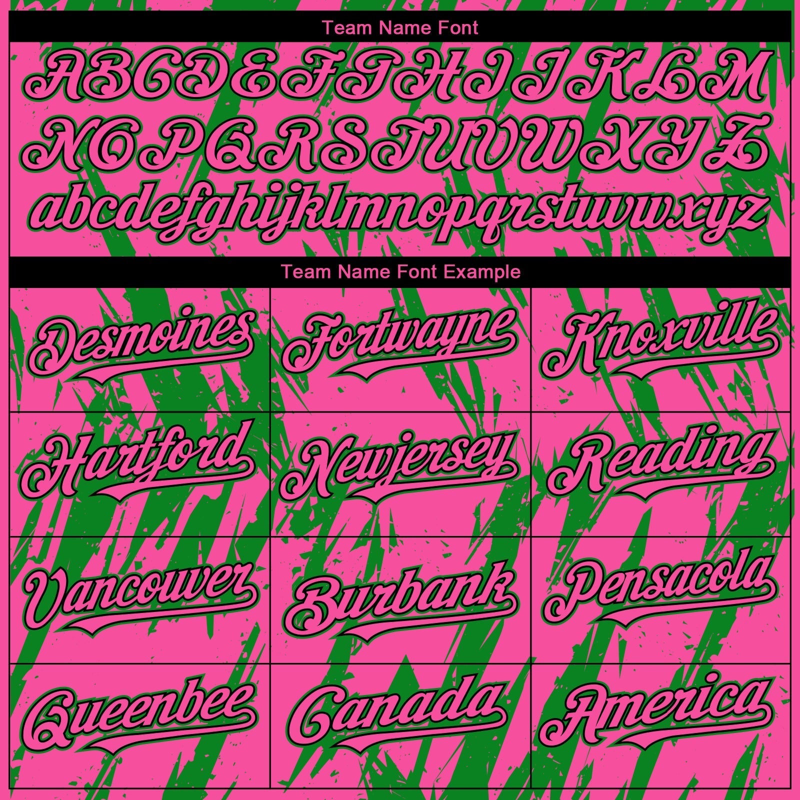 Custom Pink Black-Grass Green Splatter Torn Sharp Brush Stroke Authentic Baseball Jersey baseball jersey product view 4