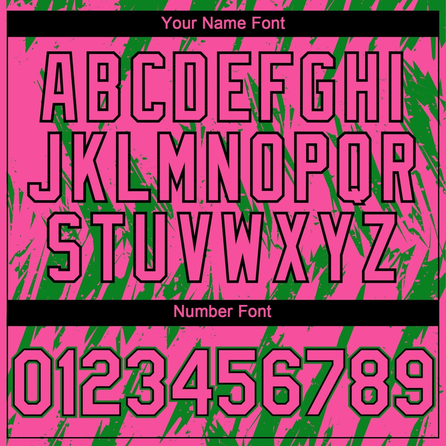 Custom Pink Black-Grass Green Splatter Torn Sharp Brush Stroke Authentic Baseball Jersey baseball jersey product view 5