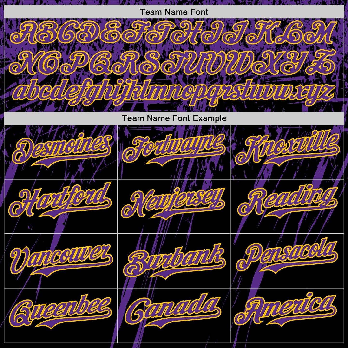 Custom Black Purple-Yellow Distressed Scratch Brush Stroke Authentic Baseball Jersey baseball jersey product view 4